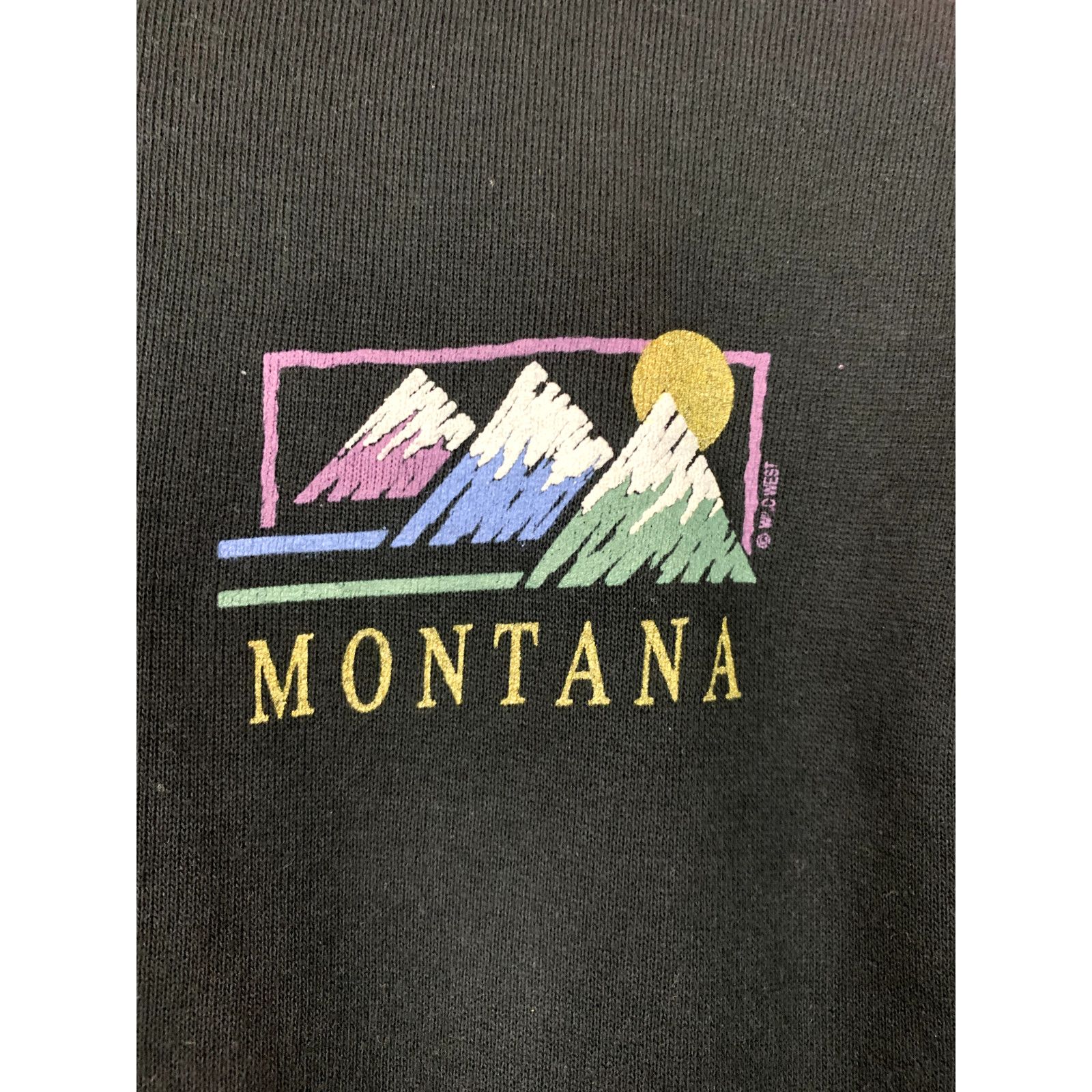 Jerzees New 90s Vintage Small Black Montana Quarter Button Up Hoodie Size US S / EU 44-46 / 1 - 2 Thumbnail
