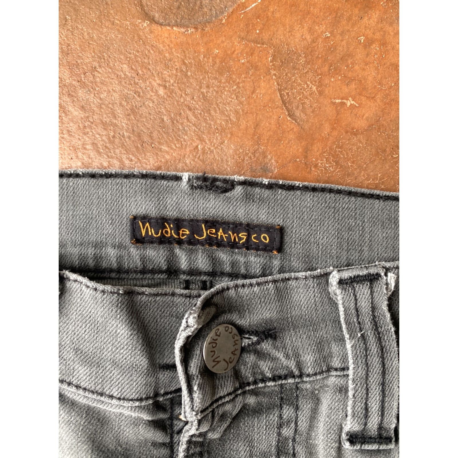 Nudie Jeans Nudie Jeans Slim Jim Denim Jeans Grey Black Men’s 29x32 Slim Straight Denim Jeans Mens 29 Gray Regular 31 Inseam City Vintage No Size US 29 - 2 Thumbnail