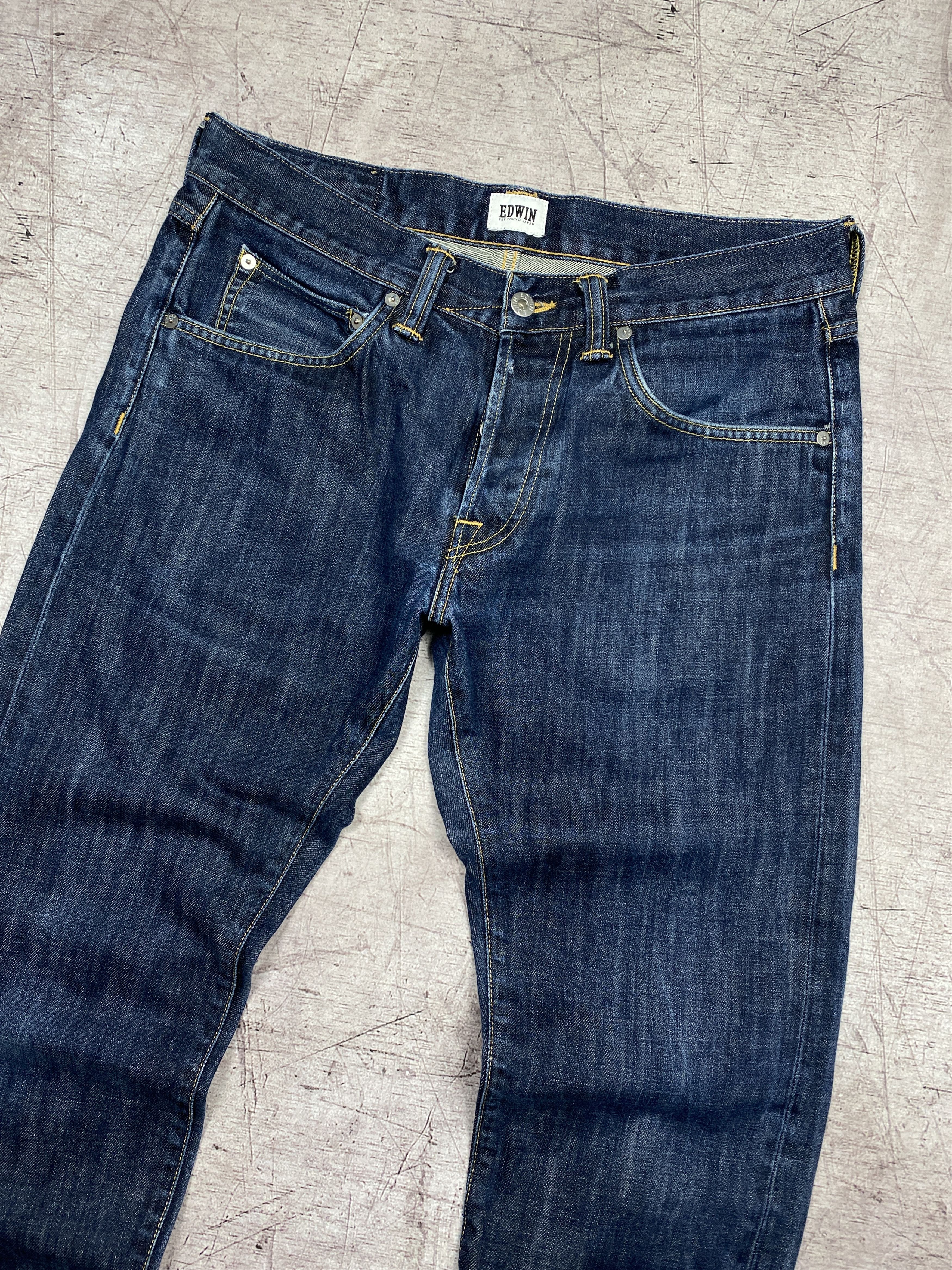 Edwin × Vintage Edwin Mens Regular Tapered Denim Pants Jeans Size US 32 / EU 48 - 5 Thumbnail