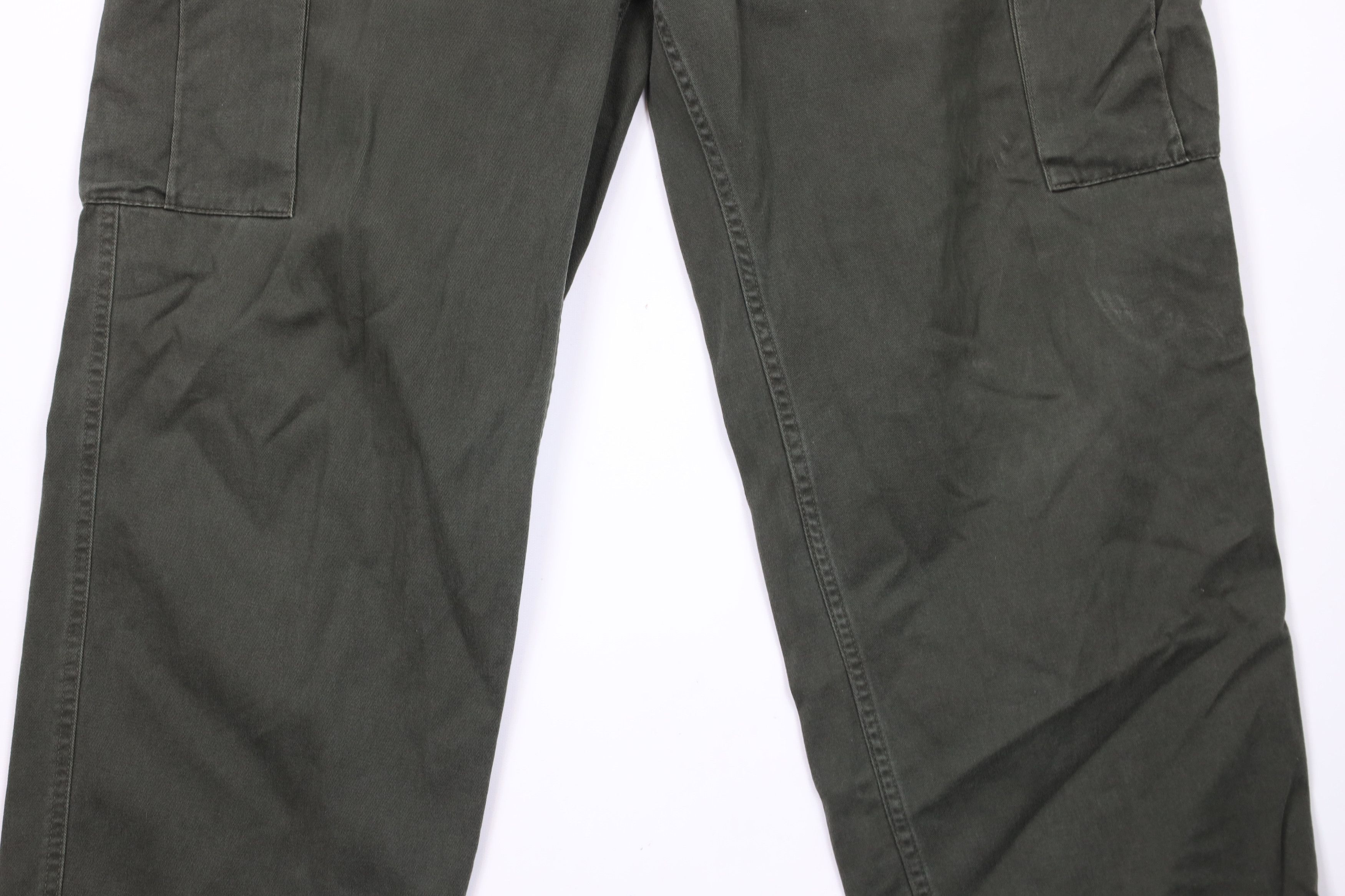 Vintage Vintage 90s Y2K Streetwear Baggy Wide Leg Cargo Pants Green Size US 36 / EU 52 - 3 Thumbnail