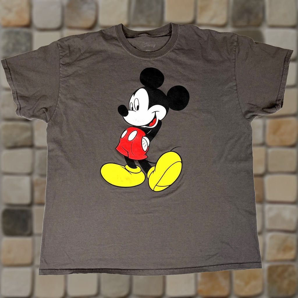 Disney Disney Unisex Adult T-Shirt Mickey Mouse Graphic Gray XL Shirt Mens Women Size US XL / EU 56 / 4 - 1 Thumbnail