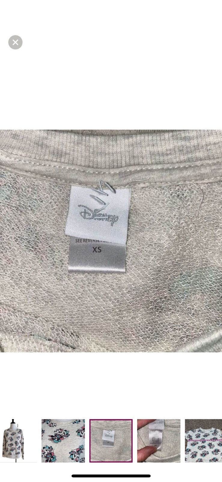 Disney Disney XS Minnie and Mickey ice skating crewneck sweatshirt Size XS / US 0-2 / IT 36-38 - 5 Thumbnail