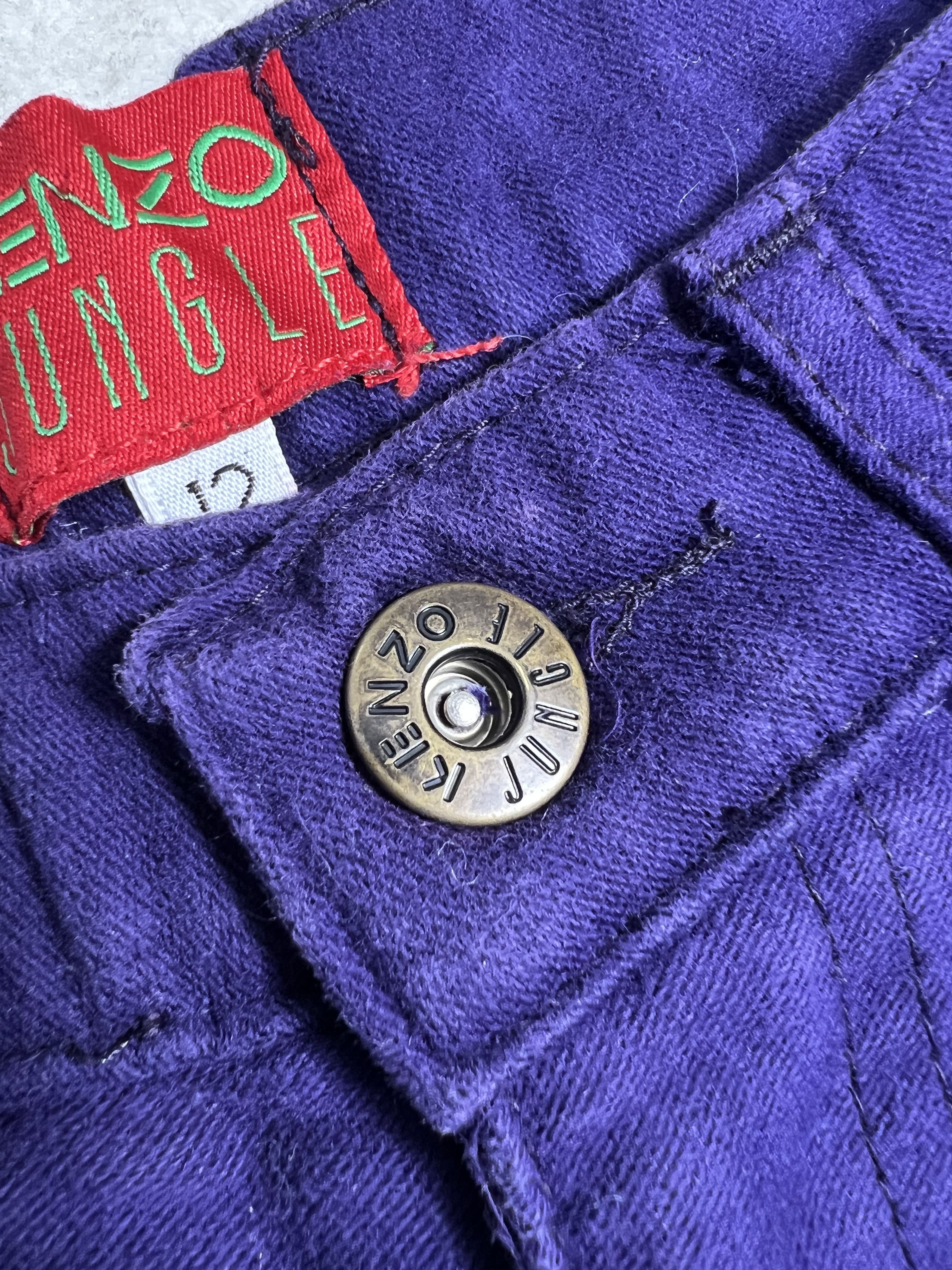 Kenzo KENZO Jungle Purple Denim GTMPT377 Size US 26 / EU 42 - 3 Thumbnail