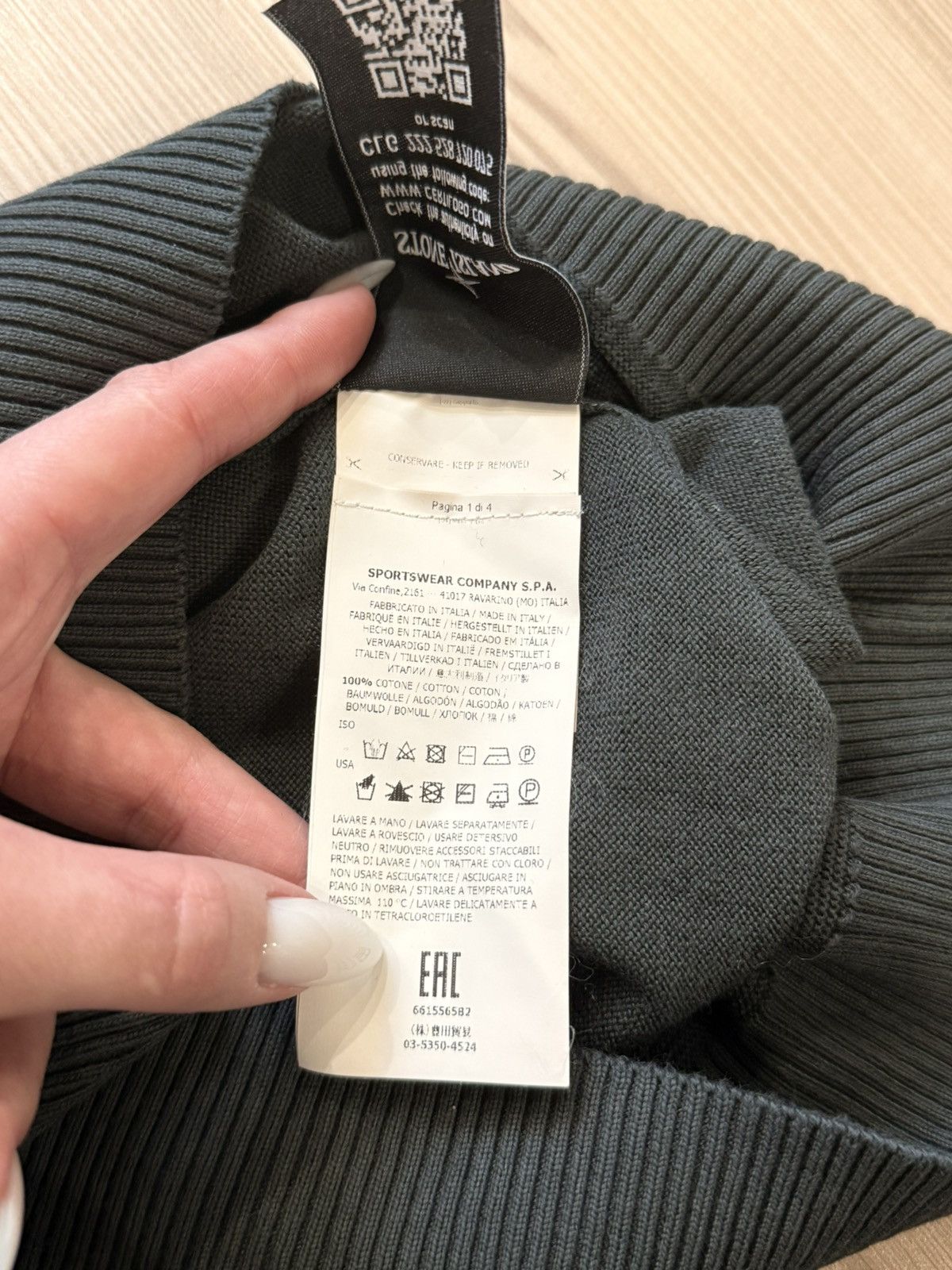 Stone Island Stone Island Quarter Button Mock Neck Jumper Charcoal S/M Size US S / EU 44-46 / 1 - 13 Thumbnail