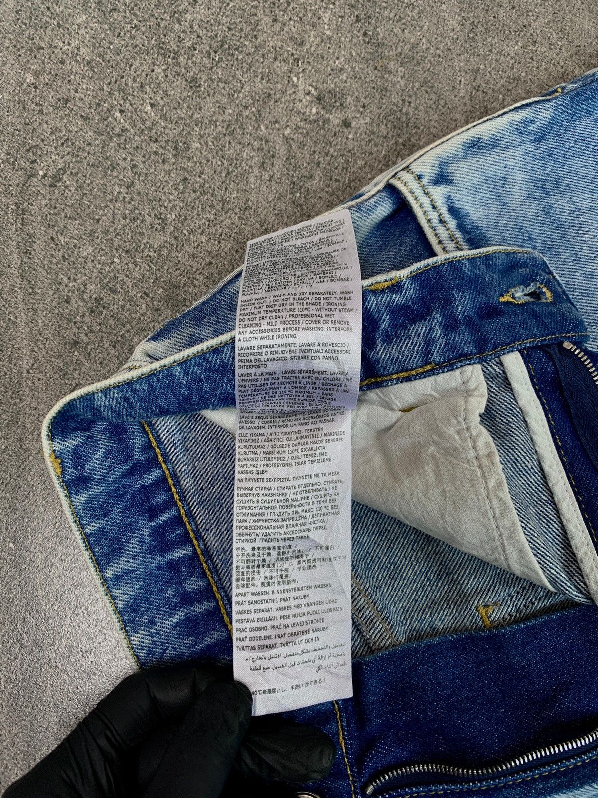 Maison Margiela FREE TAX! Line 1 Slash Cut Baggy Denim Jeans Size US 29 - 14 Thumbnail