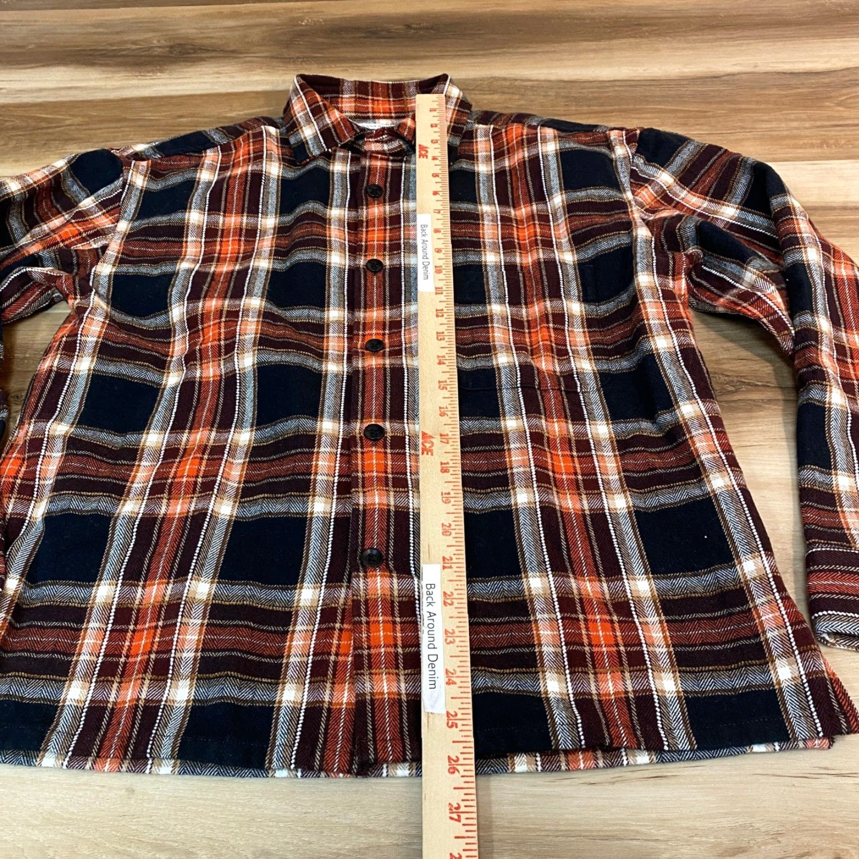Banana Republic VINTAGE Banana Republic Flannel Shirt Mens S Relaxed Fit Plaid Orange Brown Long Sleeve Button-Up Casual Fall Outdoors Mens Size US S / EU 44-46 / 1 - 4 Thumbnail