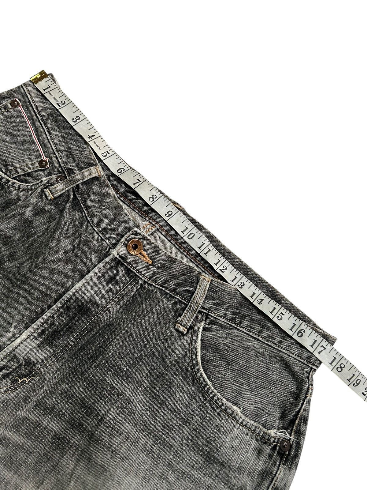 Japanese Brand × Kapital × Vintage Edwin Selvedge Vintage Distressed Denim Jeans Size US 35 - 18 Thumbnail