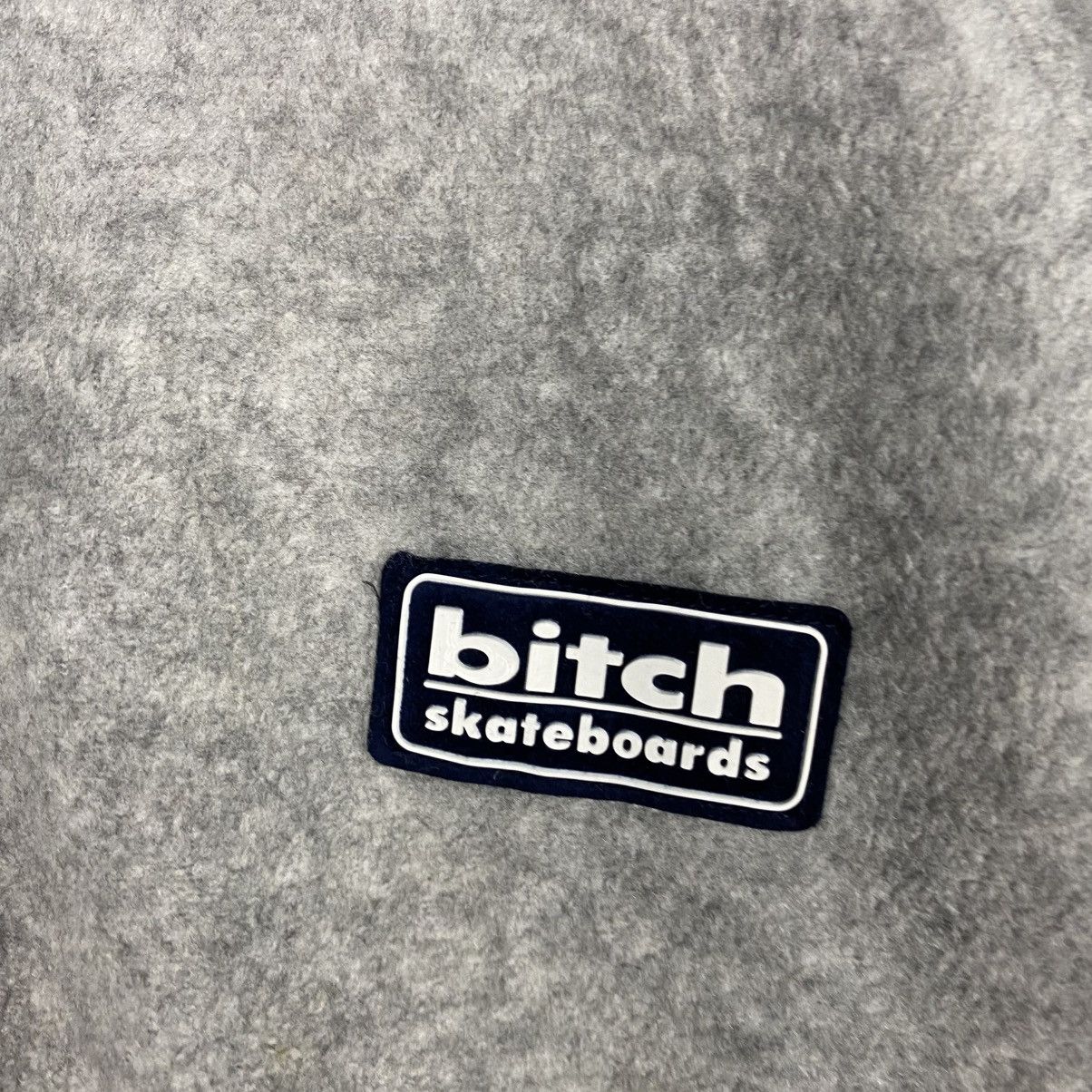 Japanese Brand Half Zipper Sweatshirt Bitch Skateboards Big Logo Size US L / EU 52-54 / 3 - 14 Thumbnail