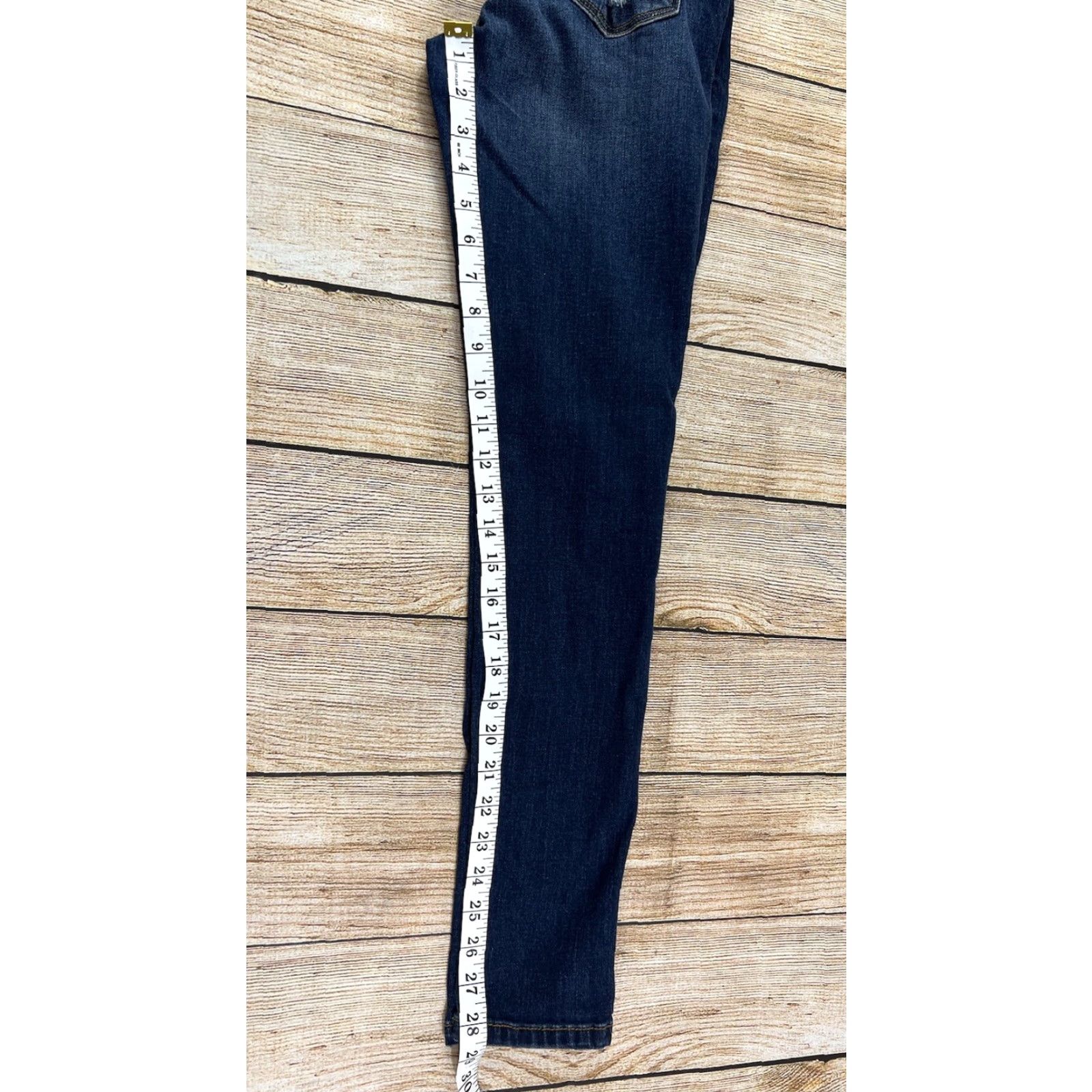 Vintage KanCan Jeans Skinny Denim Women 3 / 25 Dark Wash Blue Denim Narrow Fit Regular Size 3 Women Mens Girls Size 26" / US 2 / IT 38 - 4 Thumbnail