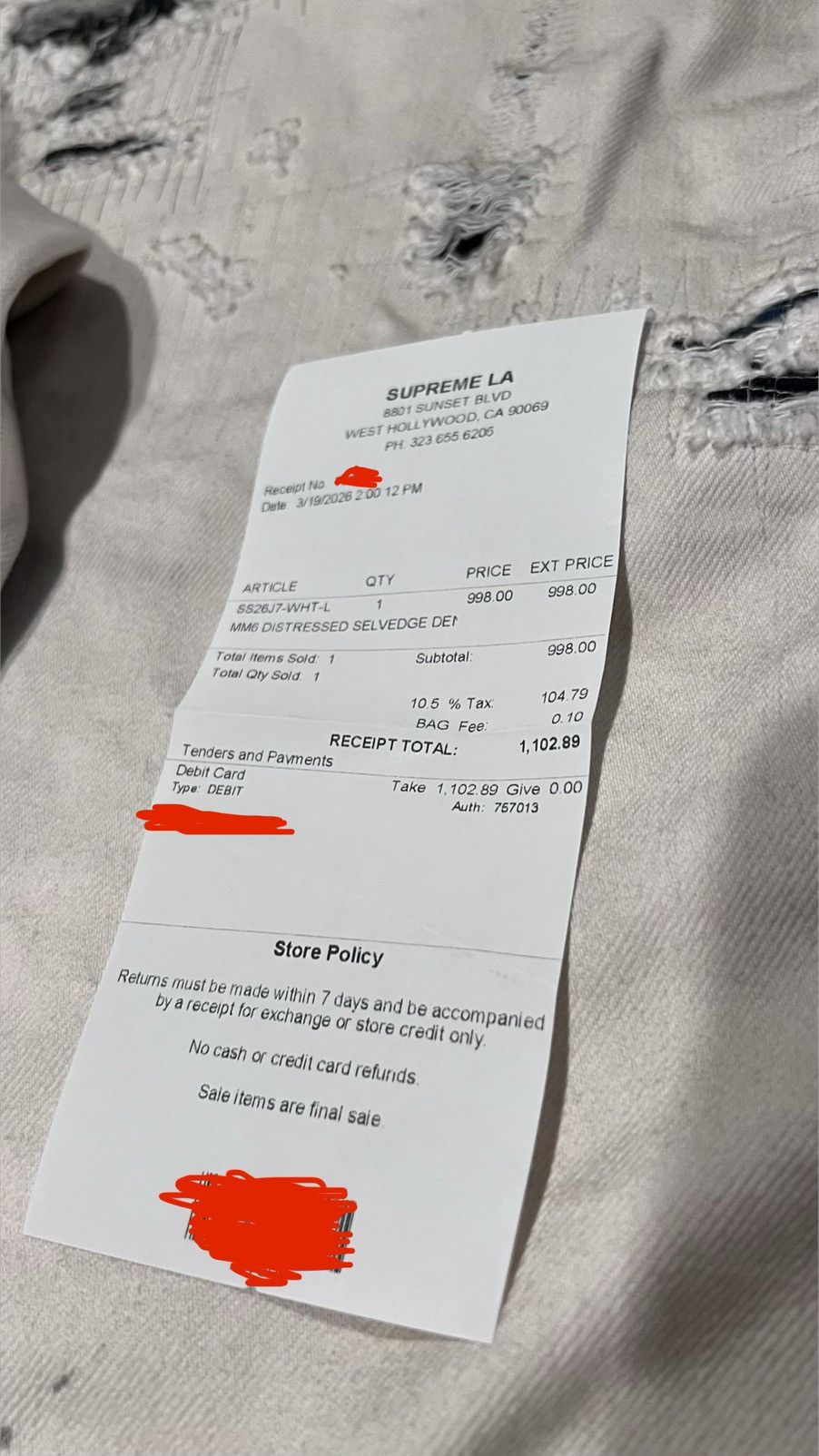 Maison Margiela × Supreme Supreme X MM6 Maison Margiela Denim Trucker Jacket Size US L / EU 52-54 / 3 - 8 Thumbnail
