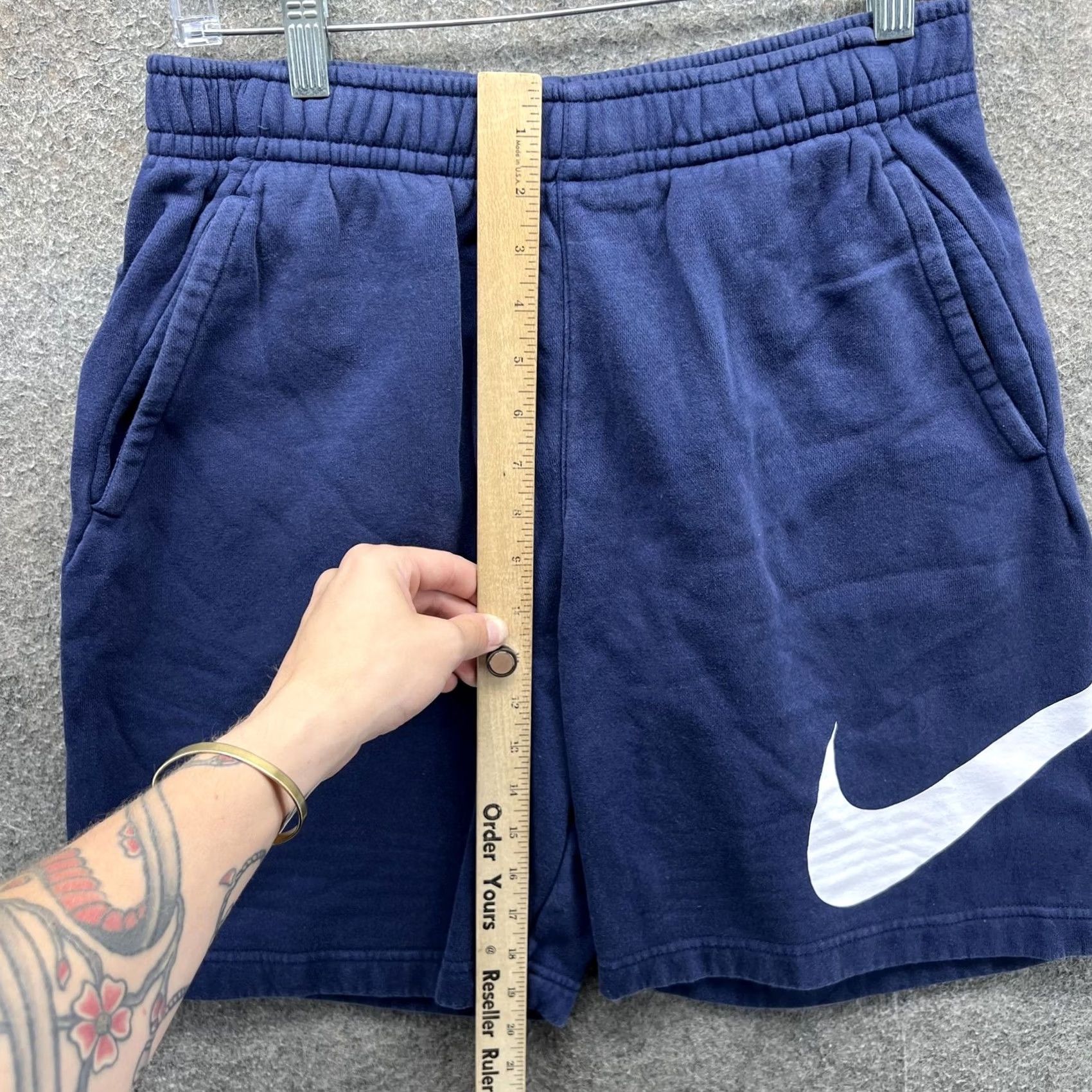 Nike Nike Sweat Shorts Mens Small Blue Swoosh Logo Athletic 7 Inseam BV2721-410 Size US 29 - 5 Thumbnail