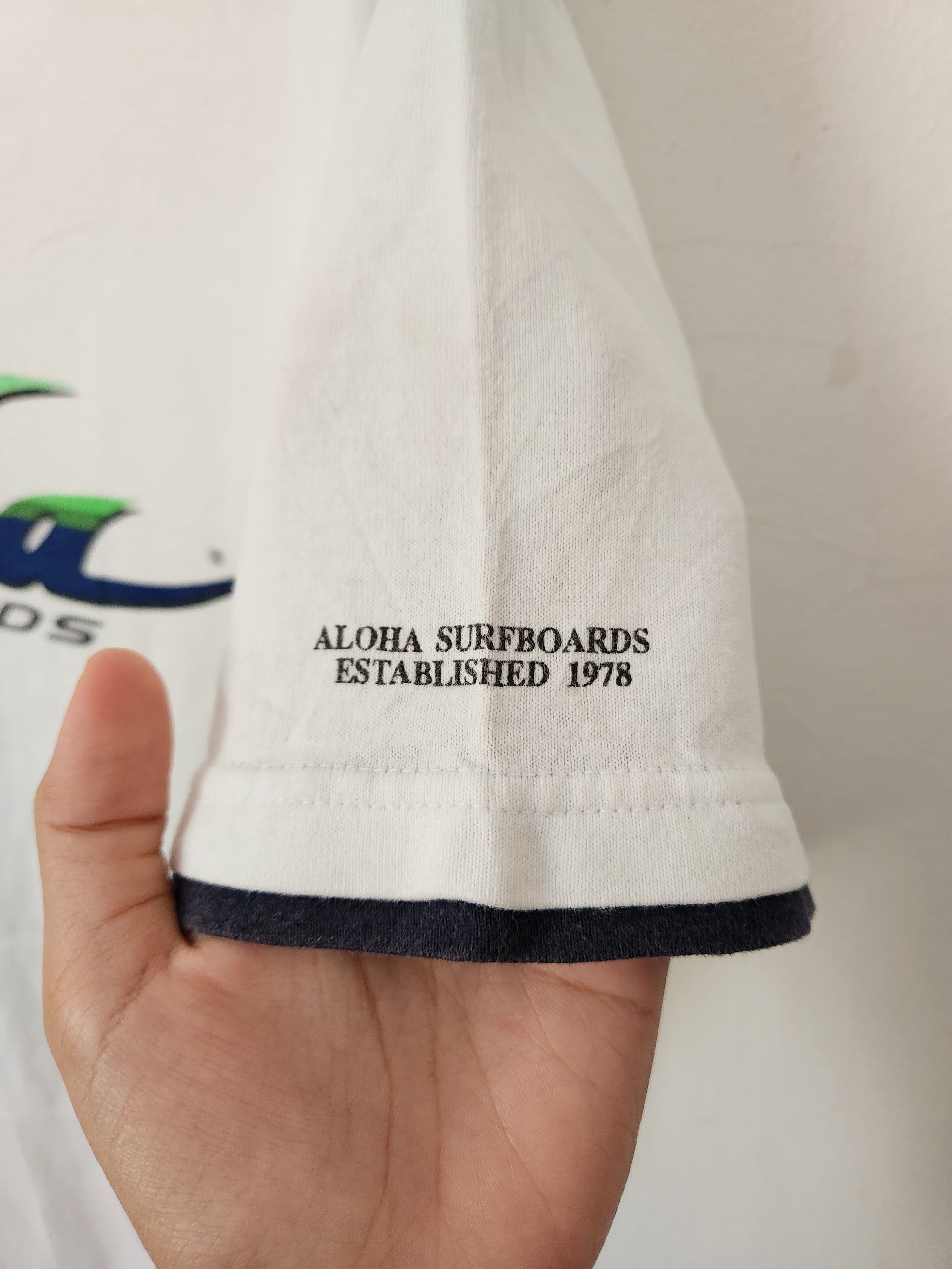 Vintage Aloha Surfboards Vintage White Tee Size US M / EU 48-50 / 2 - 4 Thumbnail