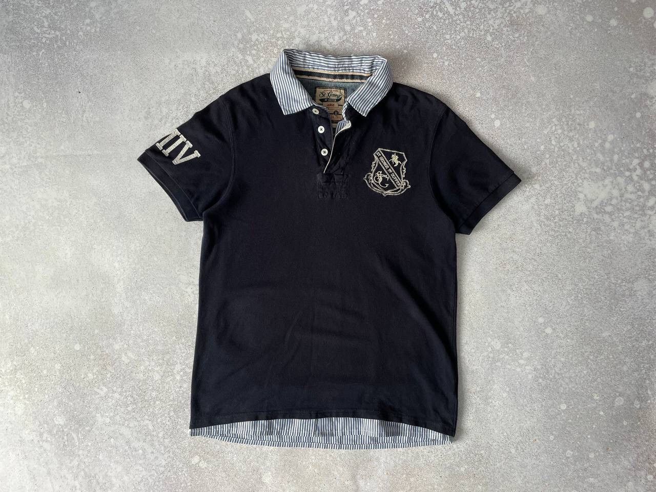 The Duffer of St.George × Vintage Vintage St George By Duffer Rugby Polo MMIV Pony Logo Y2K Size US L / EU 52-54 / 3 - 1 Thumbnail