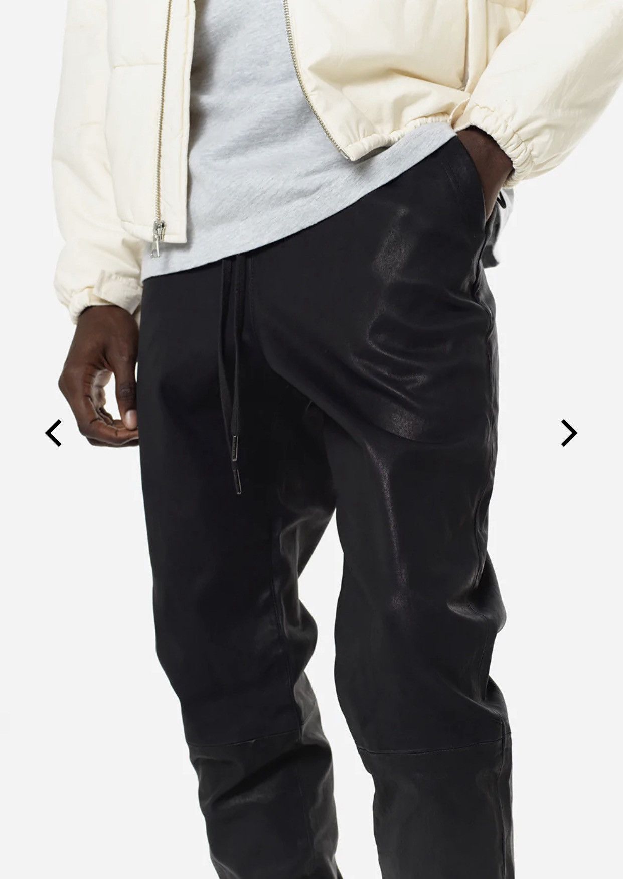 John Elliott John Elliott LA Leather Pants Black Size US 34 / EU 50 - 4 Thumbnail