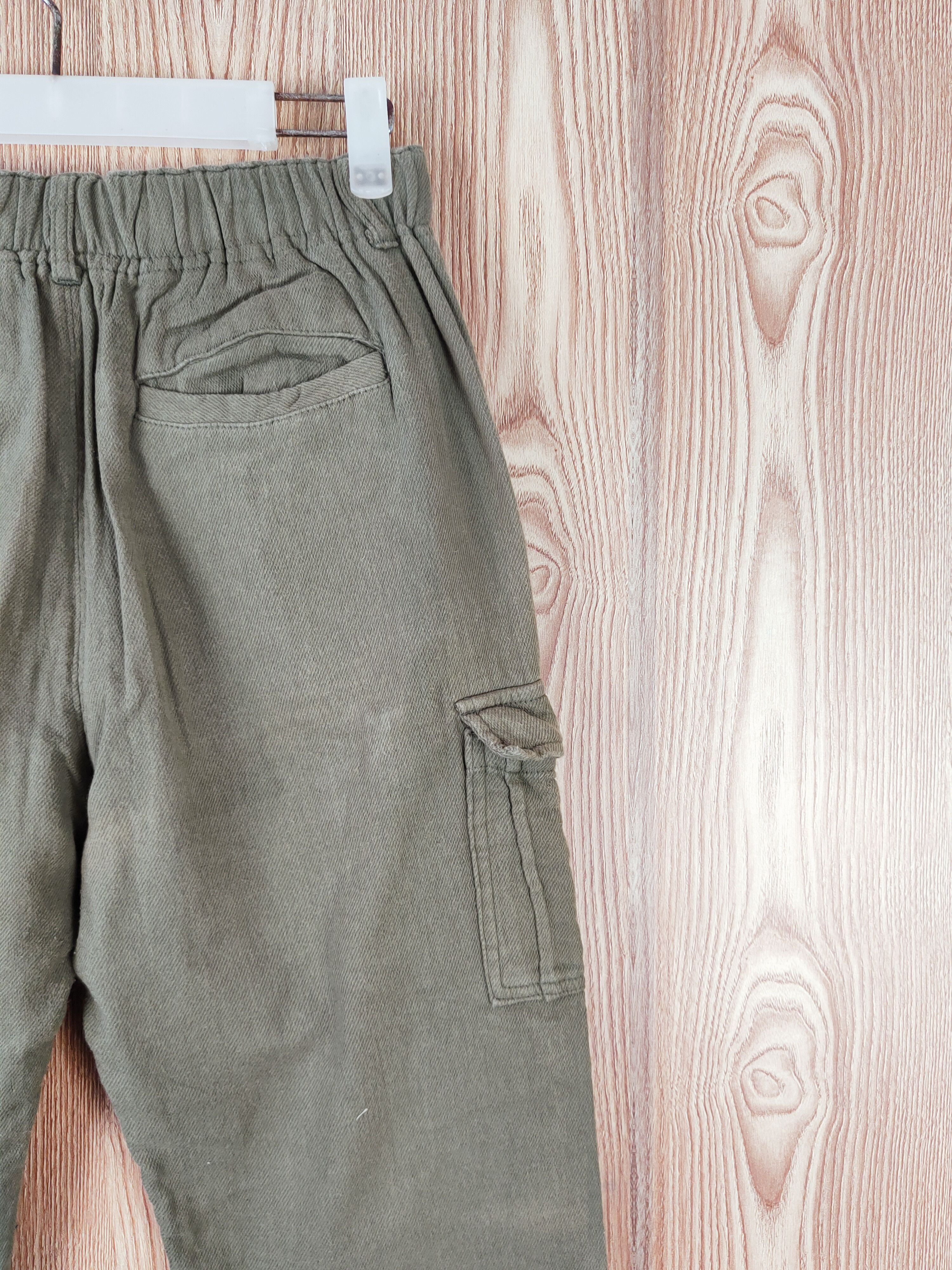 Japanese Brand Live in Comfort Green Multipocket Cargo Pants #W445 Size US 27 - 11 Thumbnail