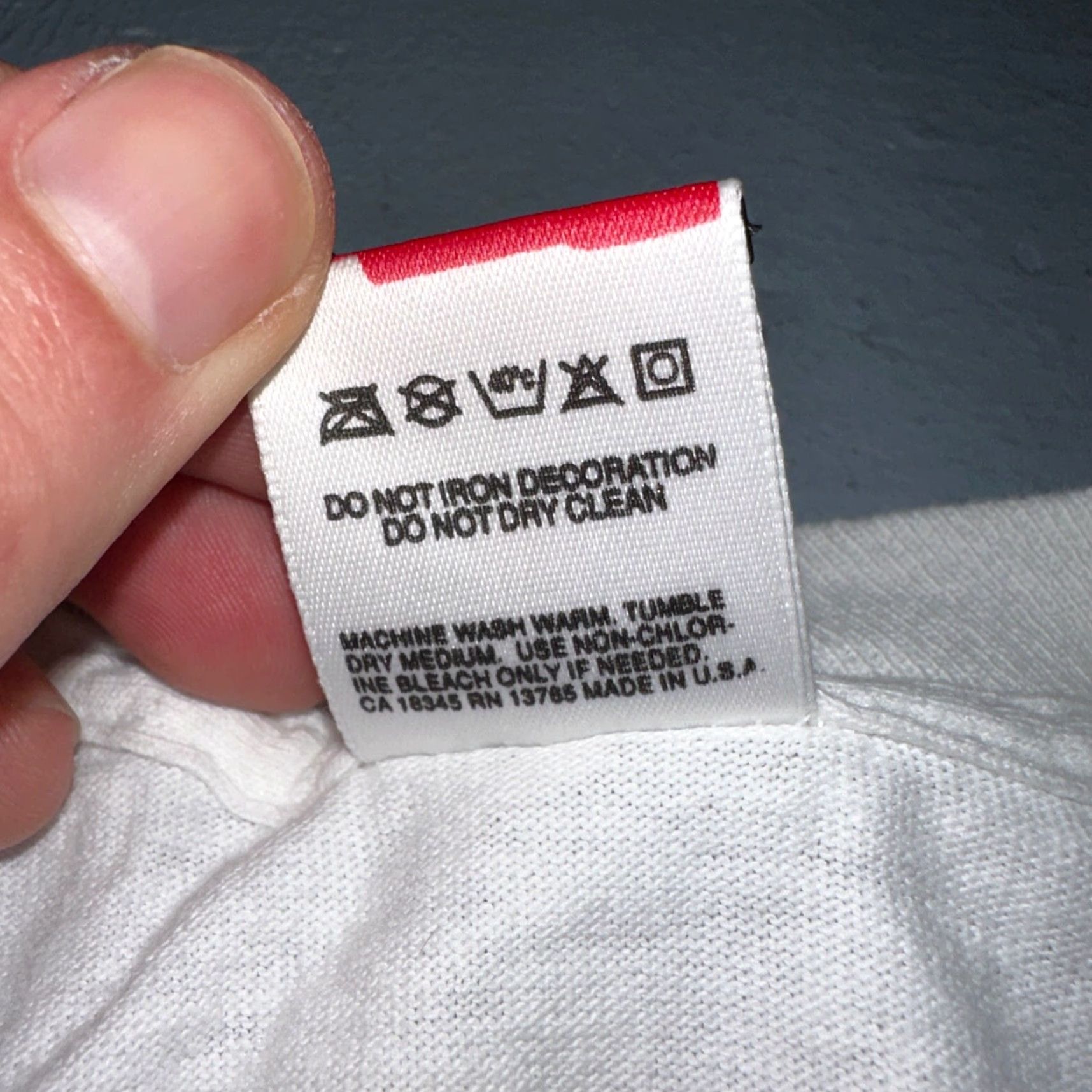 Fruit Of The Loom VINTAGE Fruit of the Loom T-Shirt Men L White Crew Neck Short Sleeve Lizard Fish Gecko 90s 70s 80s 90s VTG Classic Fan Favorite Size US L / EU 52-54 / 3 - 6 Thumbnail