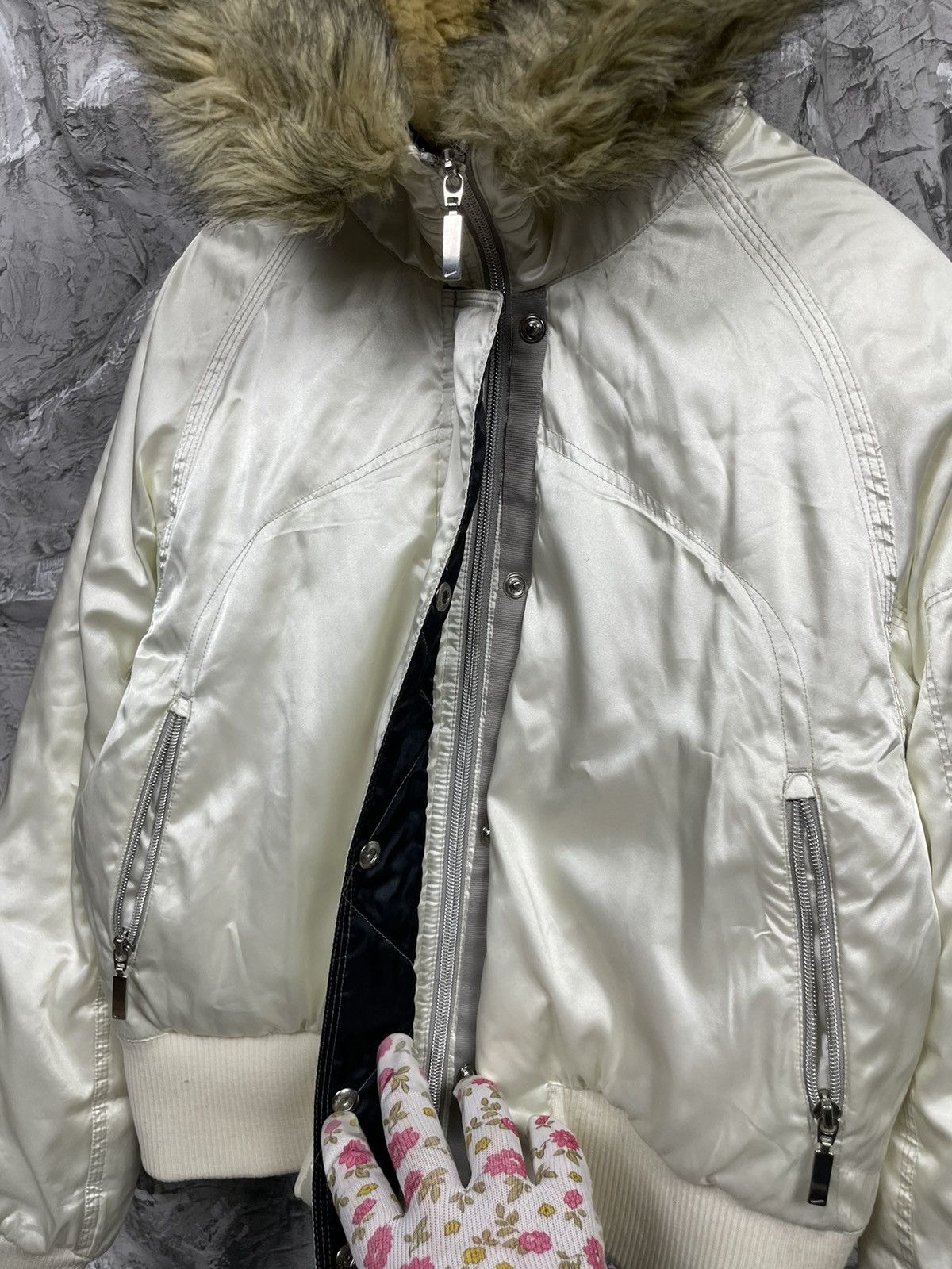 Le Grande Bleu (L.G.B.) × Nike Nike Very Rare Fur Zip Hood Jacket Y2K IfSixWasNine Style Size US S / EU 44-46 / 1 - 8 Thumbnail