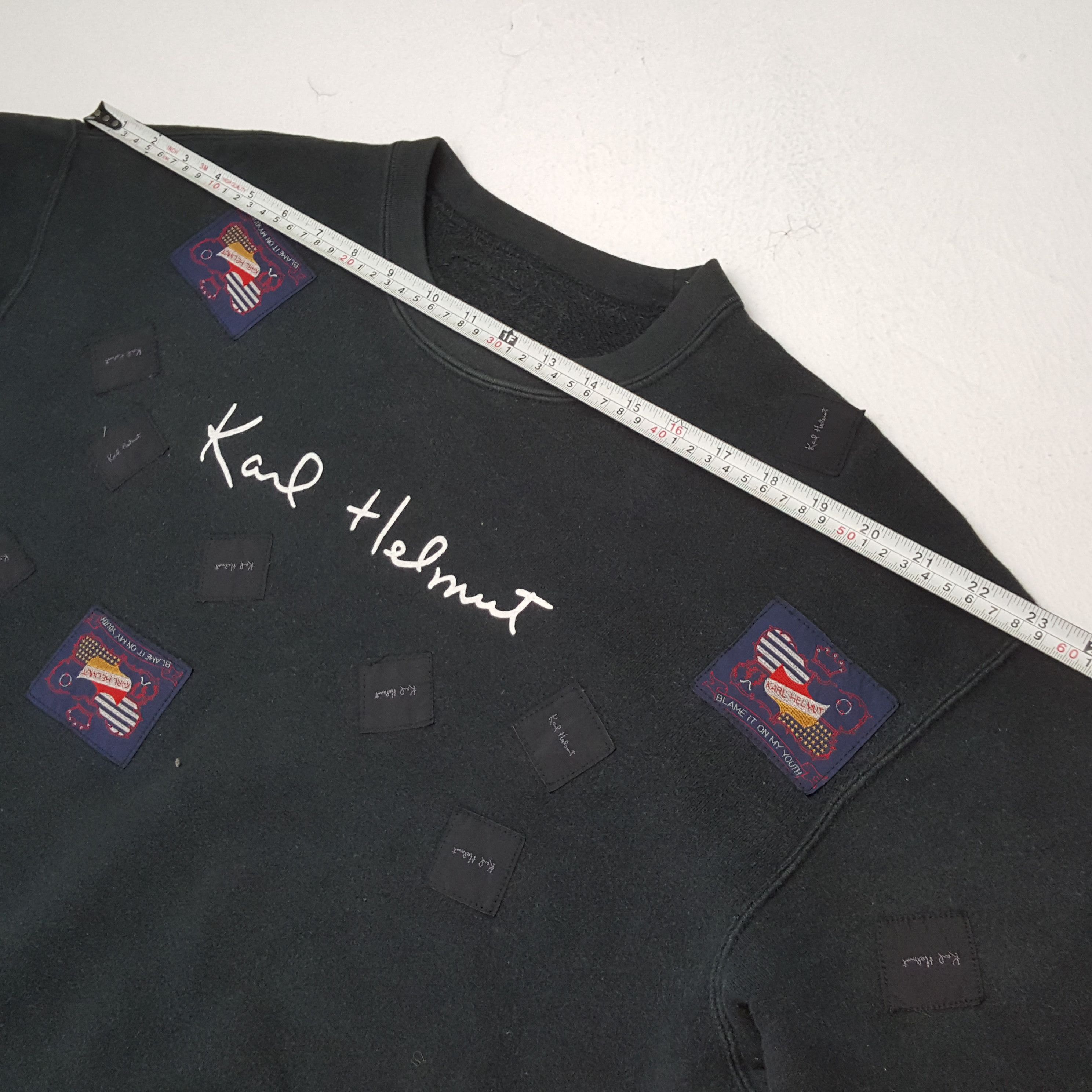 Karl Helmut × Vintage KARL HELMUT Fashion Style Design Sweatshirt Size US L / EU 52-54 / 3 - 5 Thumbnail