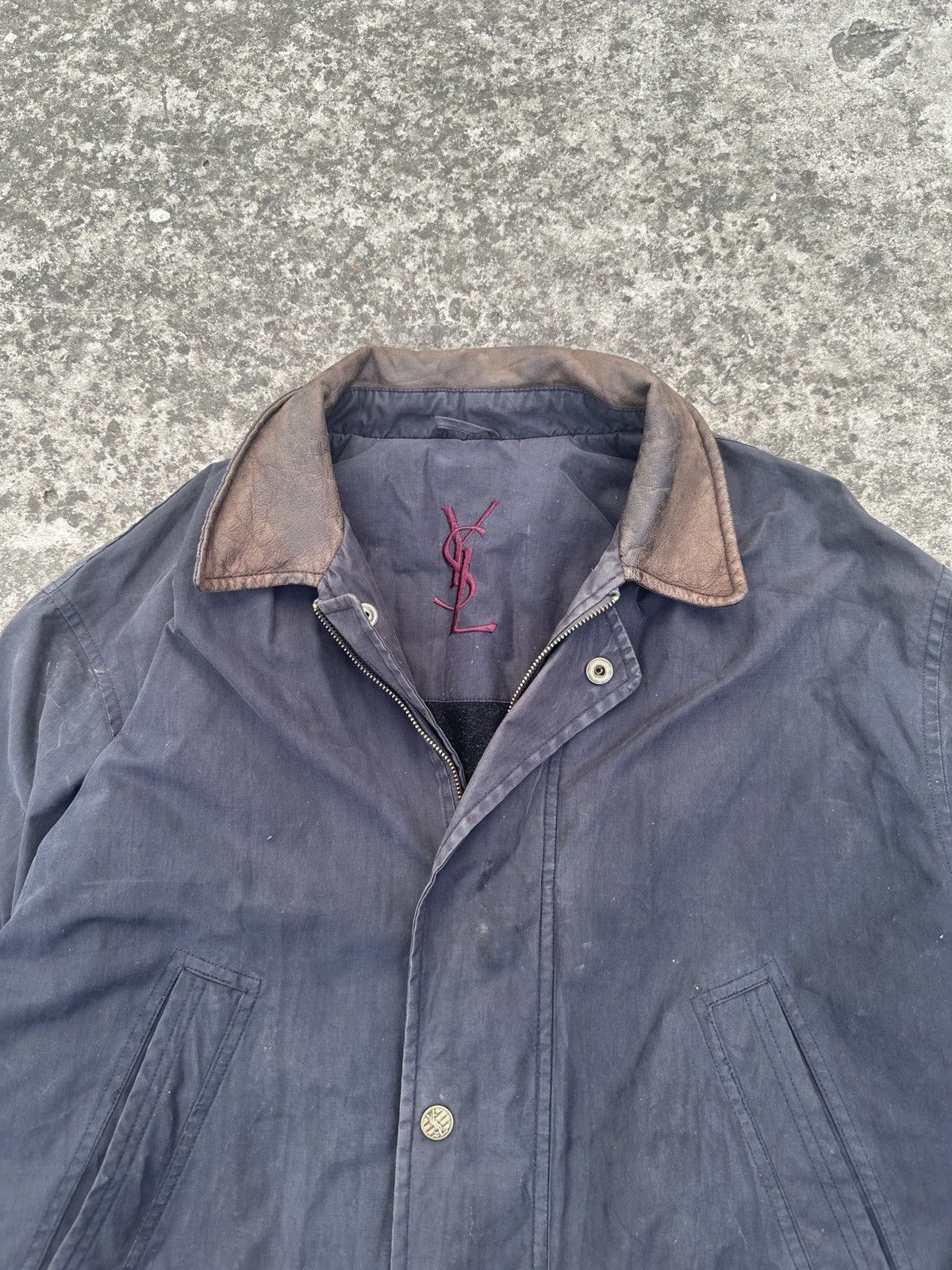 Vintage × Yves Saint Laurent Vintage 90s YSL Yves Saint Laurent Jacket Streetwear Luxury Size US XL / EU 56 / 4 - 3 Thumbnail