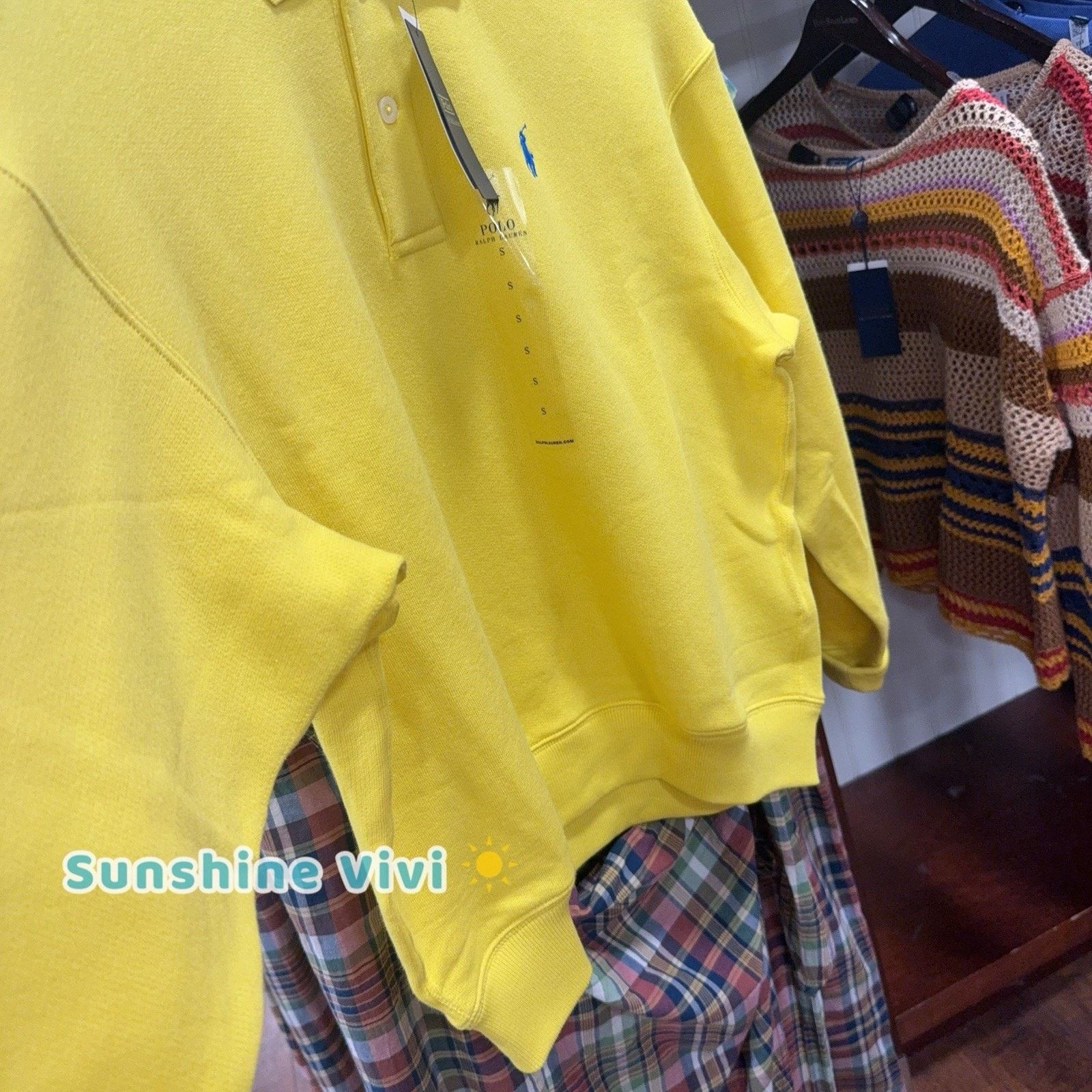 Polo Ralph Lauren NWT Ralph Lauren Woman Fleece Long-Sleeve Sweatshirt yellow Size US S / EU 44-46 / 1 - 4 Thumbnail