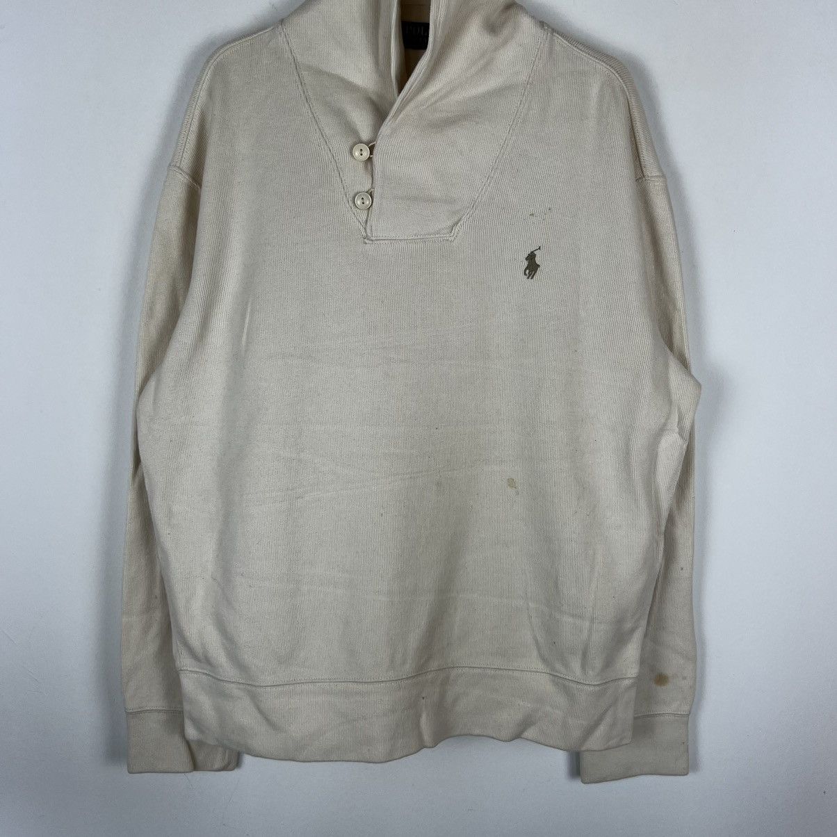 Polo Ralph Lauren Vintage Polo Plain Sweatshirt Small Logo Embroidery Size US L / EU 52-54 / 3 - 3 Thumbnail