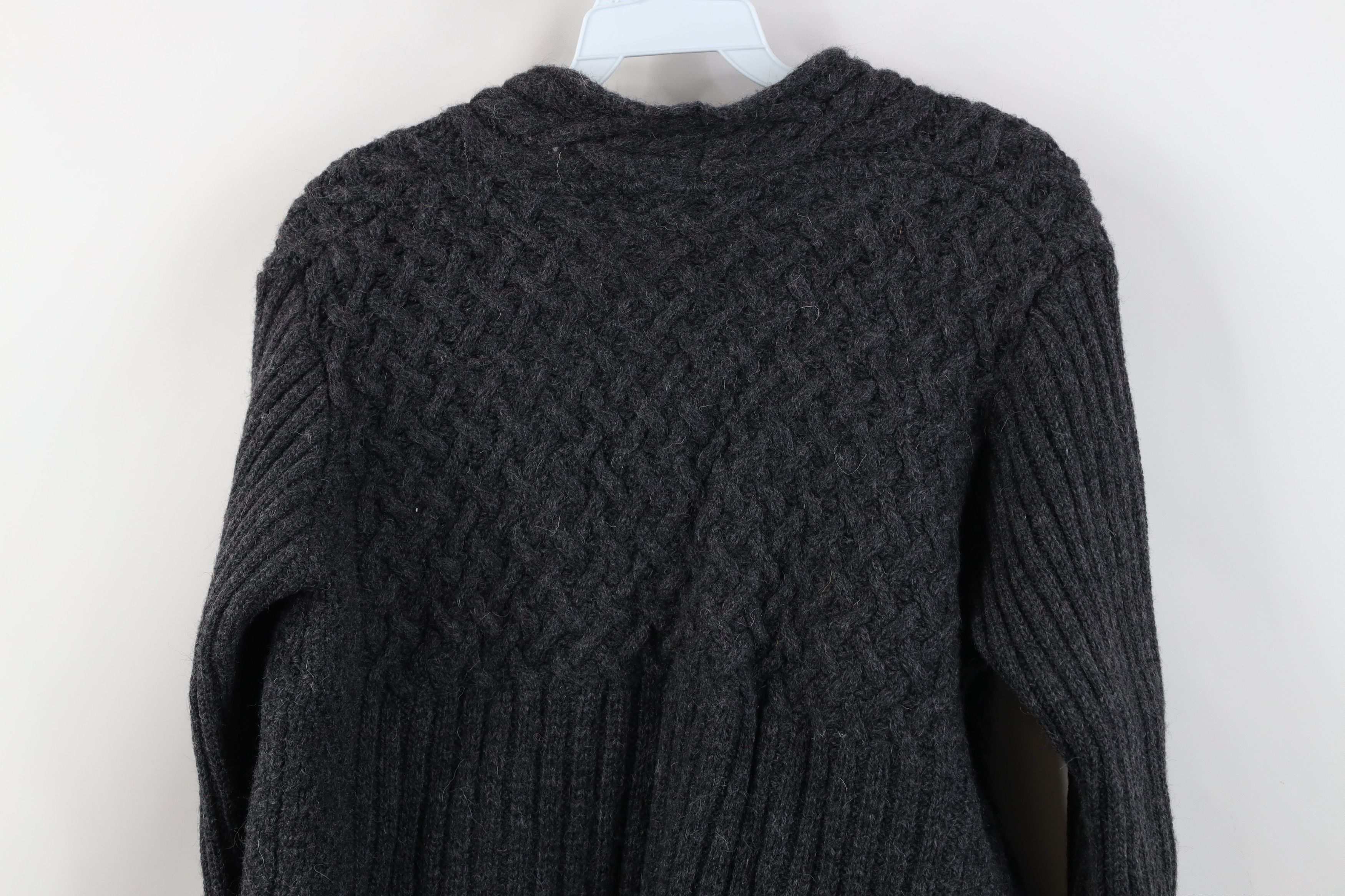 Vintage Vintage 90s Streetwear Fisherman Cable Knit Cardigan Sweater Size M / US 6-8 / IT 42-44 - 10 Thumbnail