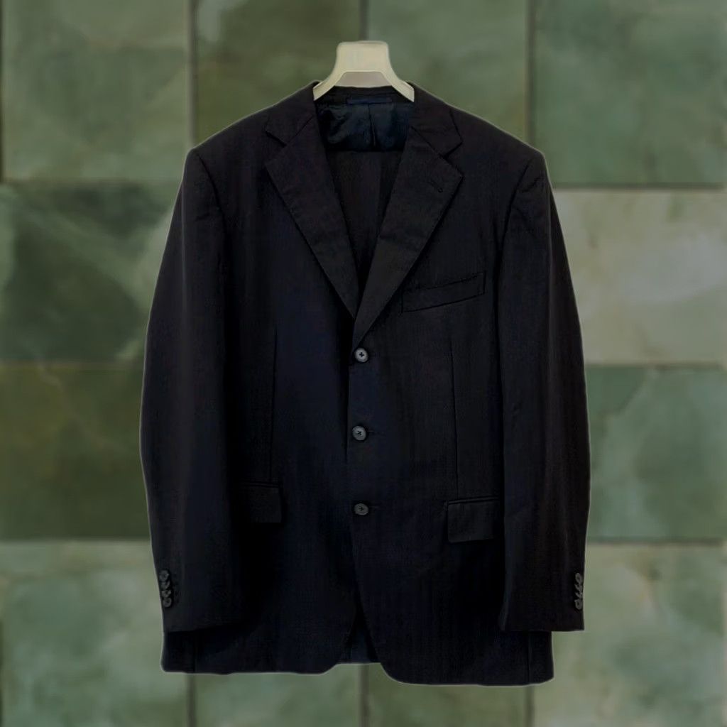 Ermenegildo Zegna Ermenegildo Zegna Traveller Micronsphere 2 Piece Suit Navy Blue 50R US 40R Wool Wool Travel Mens Regular Jacket Pants Size 50R - 1 Thumbnail
