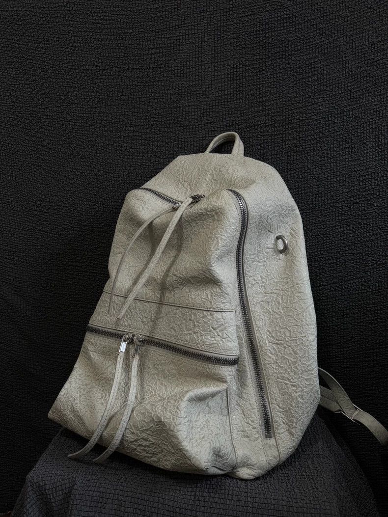 Rick Owens Rick Owens 17 SS mainline pure white embossed cowhide strap Size ONE SIZE - 1 Thumbnail