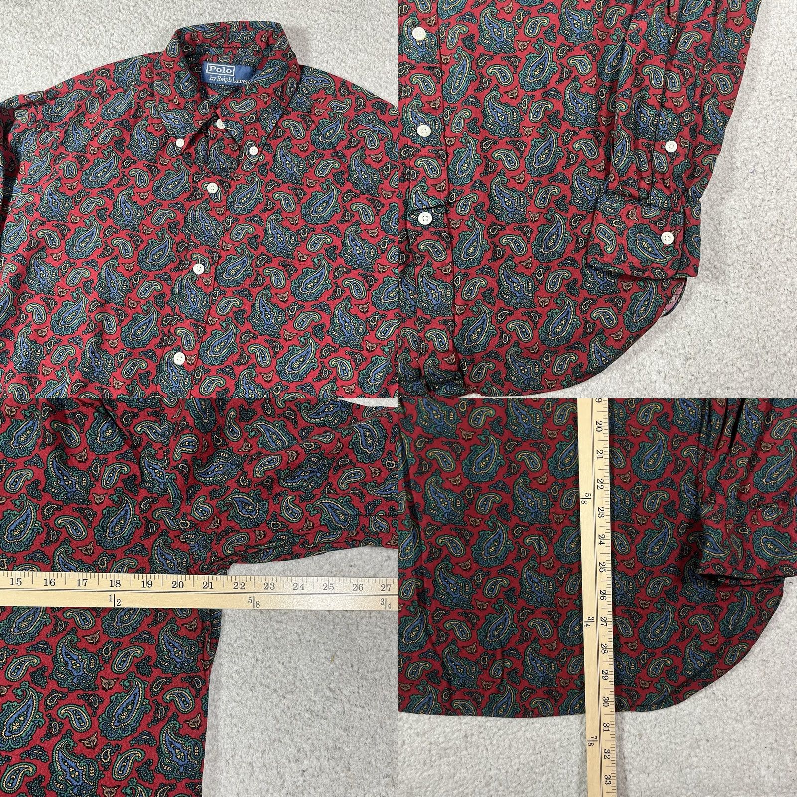 Polo Ralph Lauren Polo Ralph Lauren Shirt Mens S Button Down Long Sleeve Paisley Fox Classic Size US S / EU 44-46 / 1 - 8 Thumbnail