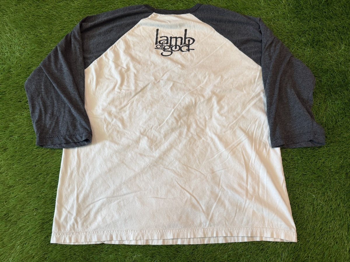 Band Tees Vintage Lamb Of God metal Baseball Raglan Band Shirt Size US XL / EU 56 / 4 - 4 Thumbnail