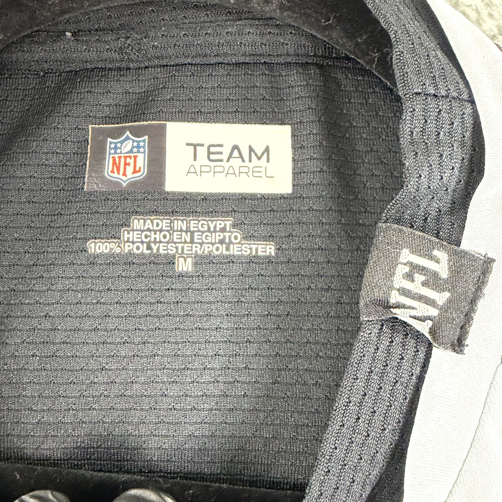 NFL NFL Raiders Shirt Mens Medium Black White Long Sleeve Pullover Size US M / EU 48-50 / 2 - 7 Thumbnail