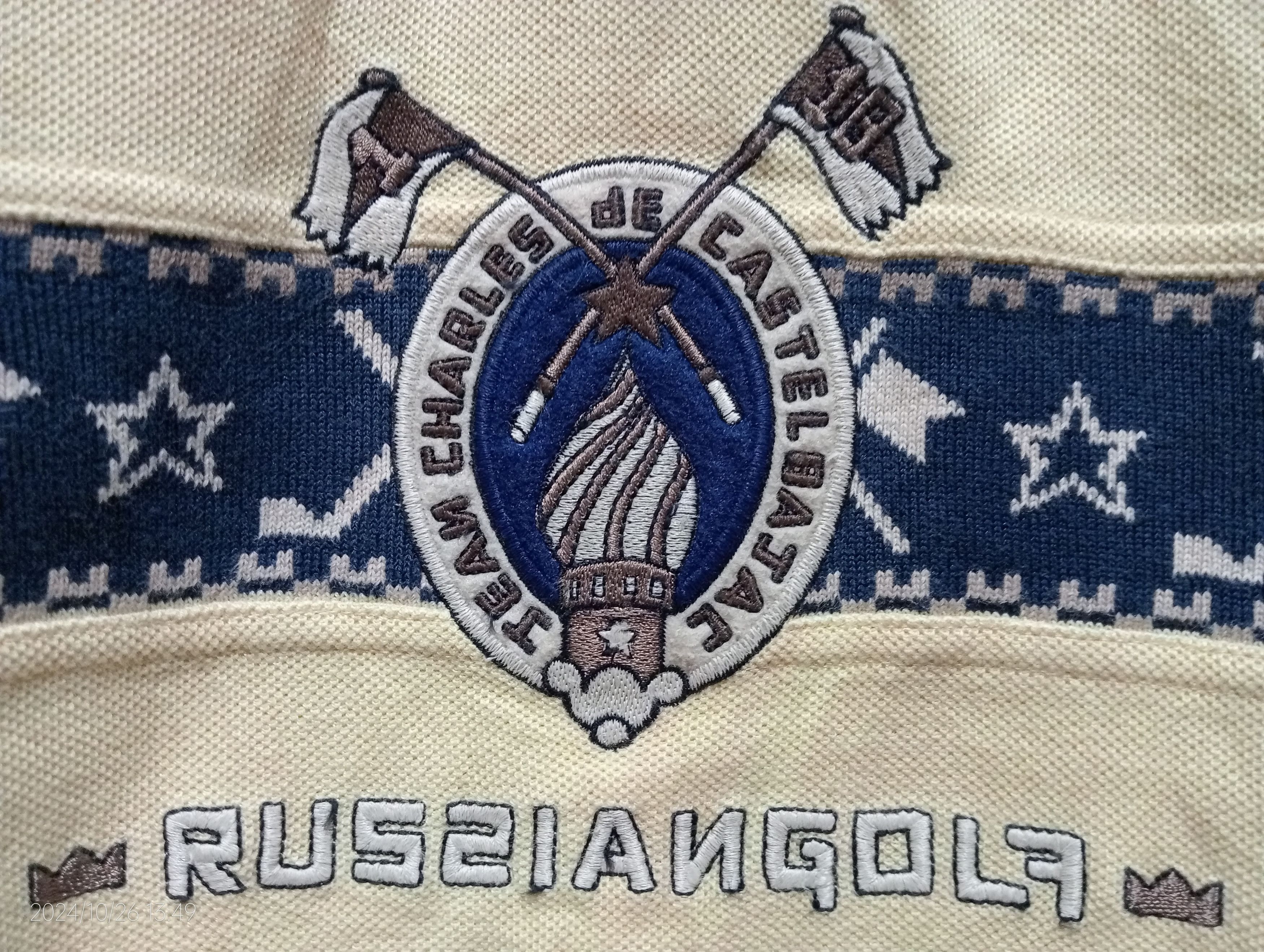 Jean Charles De Castelbajac Vintage Jean Charles de Castelbajac Embroidery Polo Shirt Size US L / EU 52-54 / 3 - 2 Thumbnail
