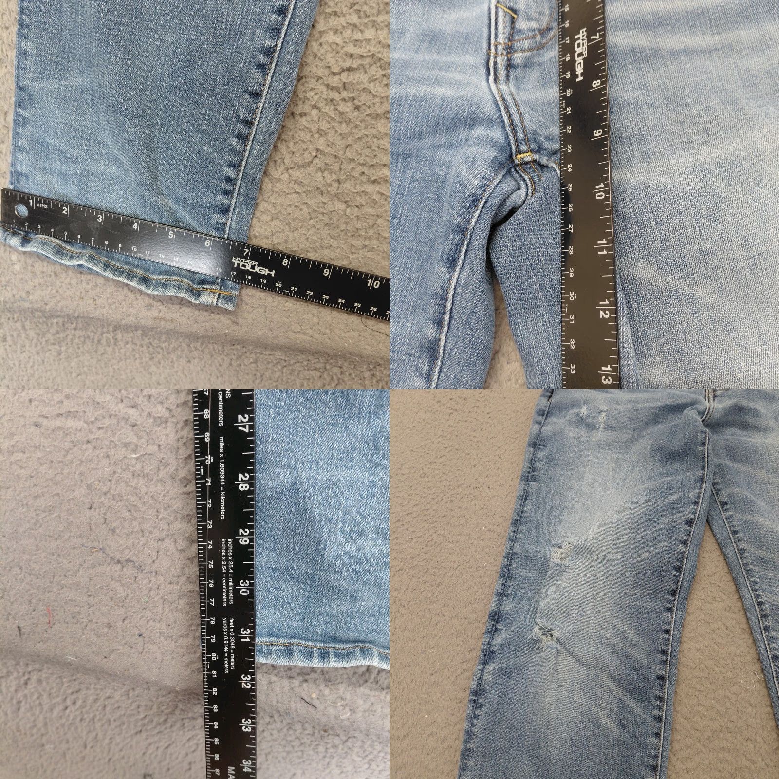 American Eagle Outfitters American Eagle Outfitters Jeans Men 30x34 Denim Distress AirFlex Temp Tech Indigo Waters Distressed 5-Pocket Baggy Regular Size US 30 / EU 46 - 8 Thumbnail