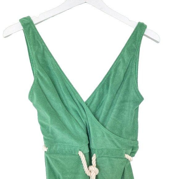 Lisa Marie Fernandez Lisa Marie Fernandez Yasmin Green Terry Cloth One Piece Swim Size S / US 4 / IT 40 - 6 Thumbnail