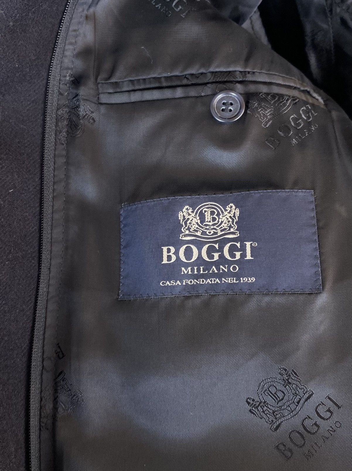 Boggi Boggi Milano 2 in 1 Insulated Navy Wool Coat Size US M / EU 48-50 / 2 - 16 Thumbnail