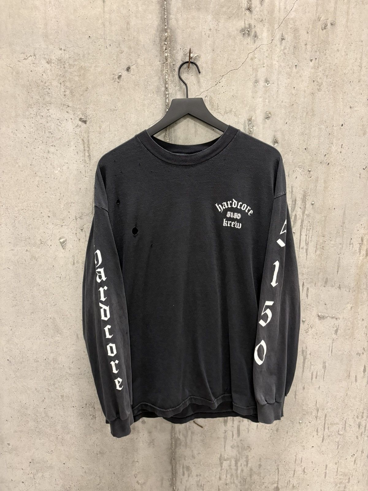 Band Tees Vintage Hardcore 5150 Shirt Thrashed Faded Grunge Band Size US XL / EU 56 / 4 - 1 Thumbnail