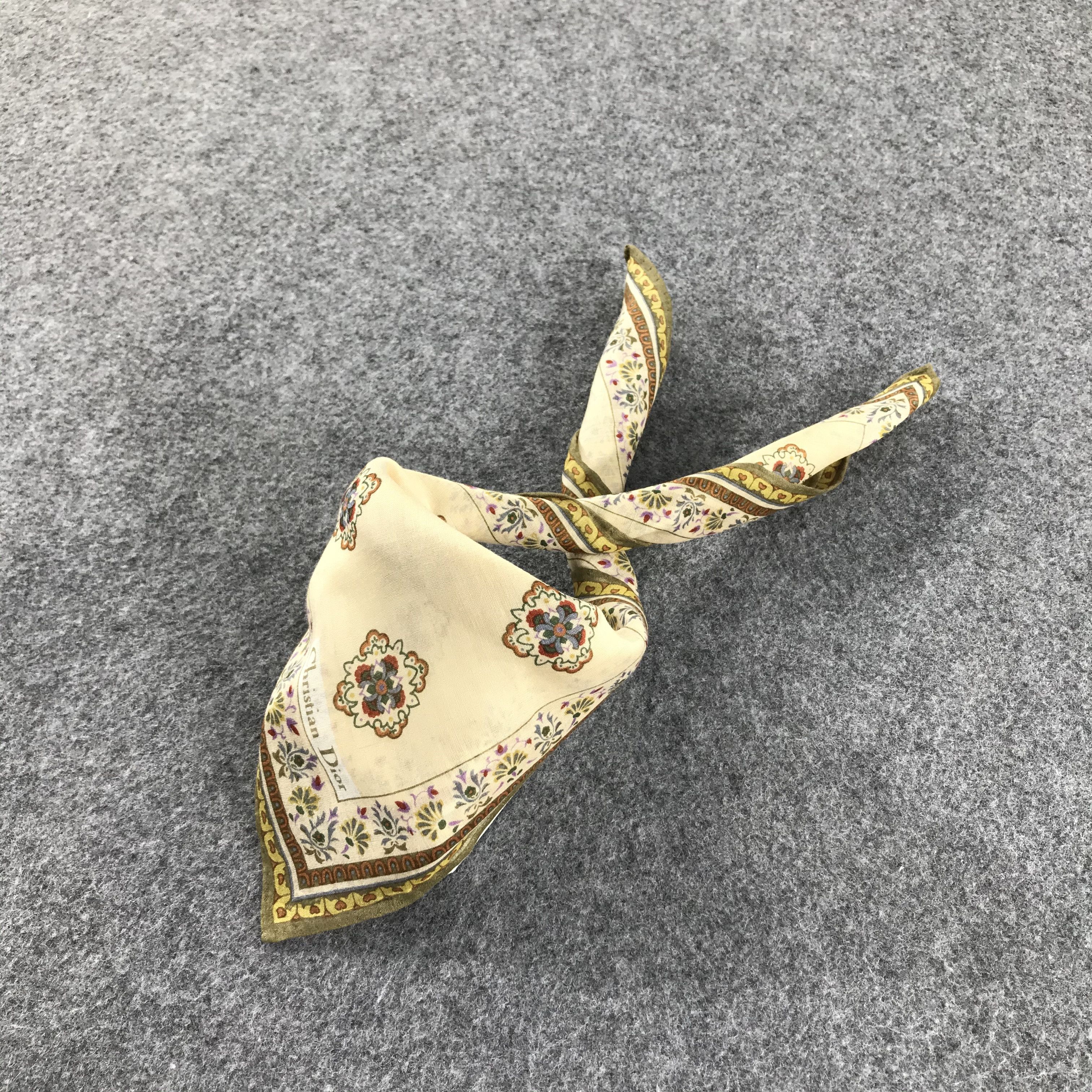 Christian Dior Monsieur Christian Dior Handkerchief Neckerchief Bandana H499 Size ONE SIZE - 3 Thumbnail