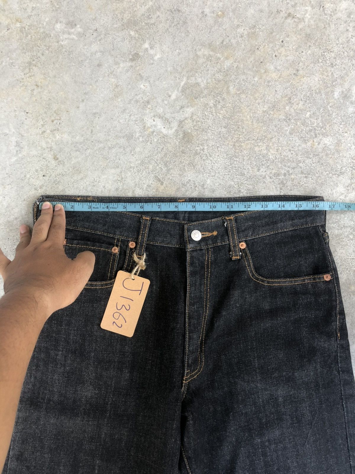 Japanese Brand Bobson Chesking Straight Cut Size US 33 - 19 Thumbnail