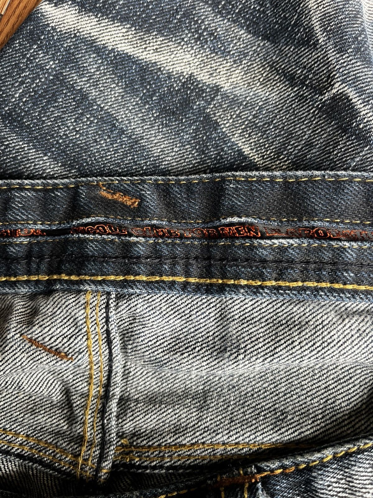 Nicole Club Nicole Club For Men Acid Wash Claw Mark Slim Flare Denim Size US 31 - 12 Thumbnail