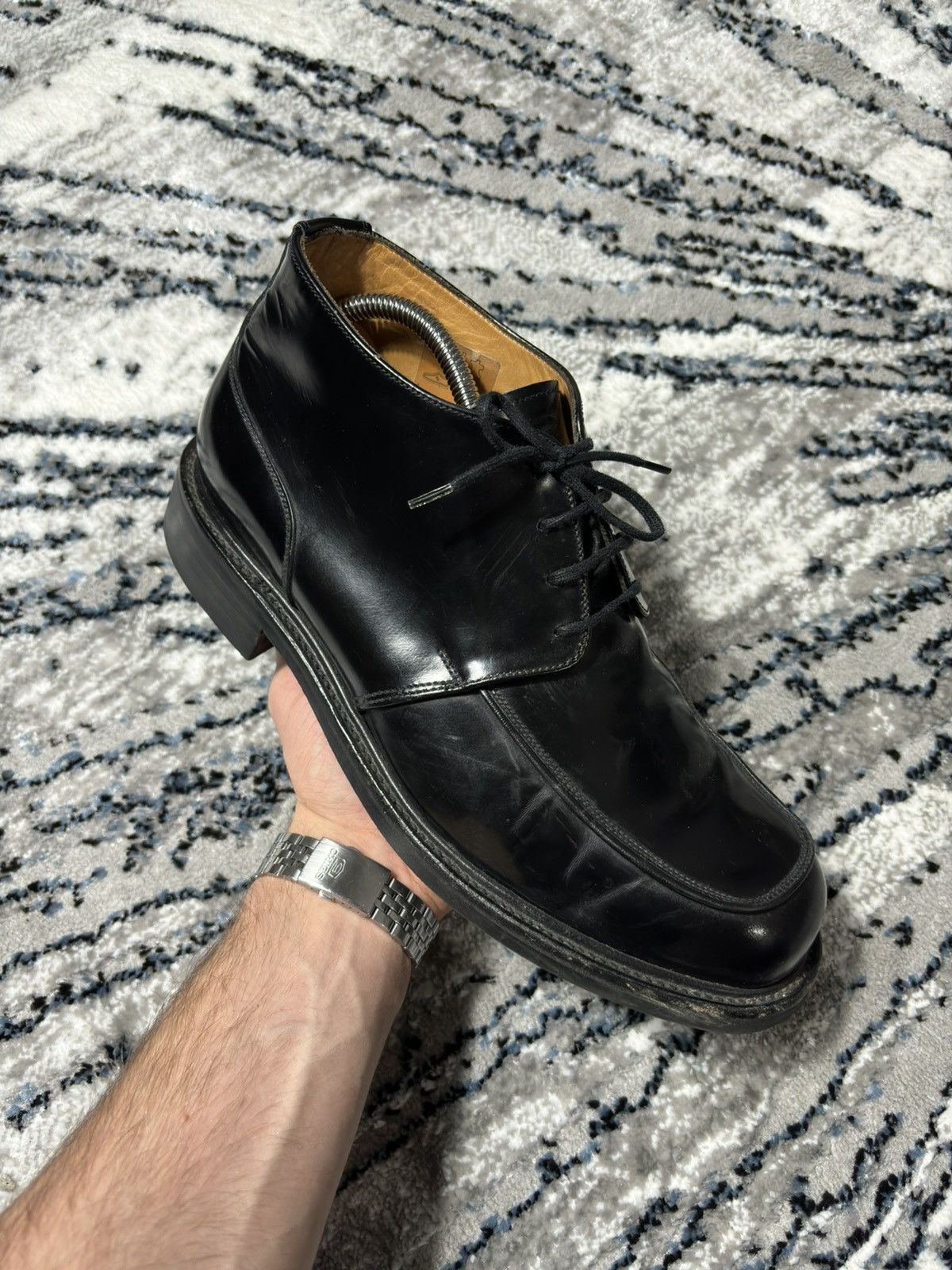 Genuine Leather × Loake × Vintage Loake leather boots made in England top leather derby Size US 9.5 / EU 42-43 - 1 Thumbnail