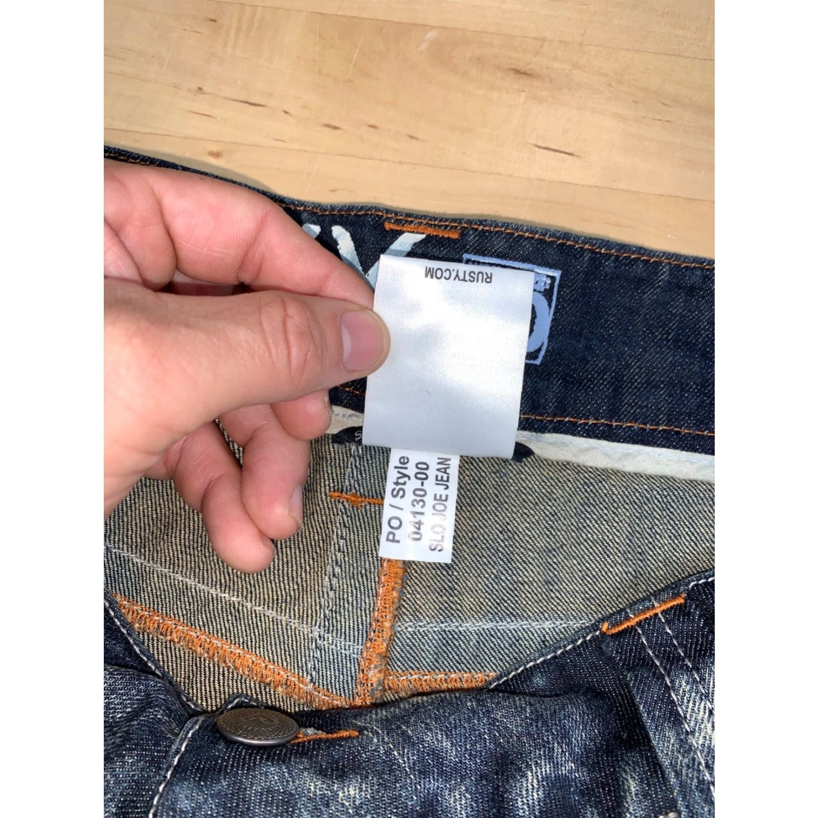 Rusty Rusty Jeans Straight Denim 40x32 Mens Blue Distressed 10397 Straight Lumber? Size US 40 / EU 56 - 4 Thumbnail