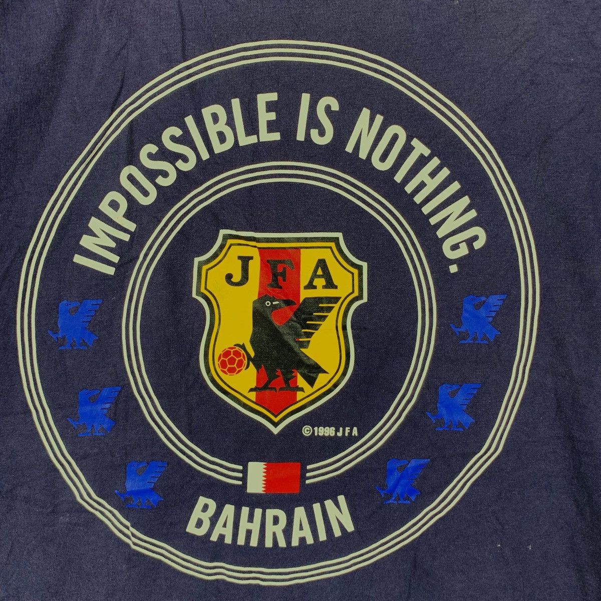 Adidas Vintage 1996 JAPAN FOOTBALL VS BAHRAIN Asia Cup Tee Shirt Size US L / EU 52-54 / 3 - 3 Thumbnail