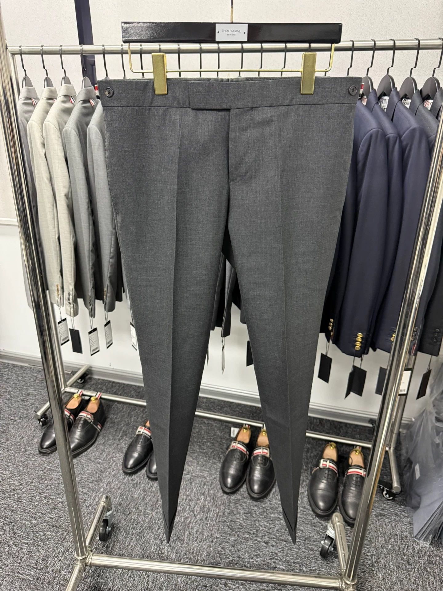 Thom Browne Thom Browne Slim Charcoal Wool Trousers Size 2 Size US 32 / EU 48 - 1 Thumbnail