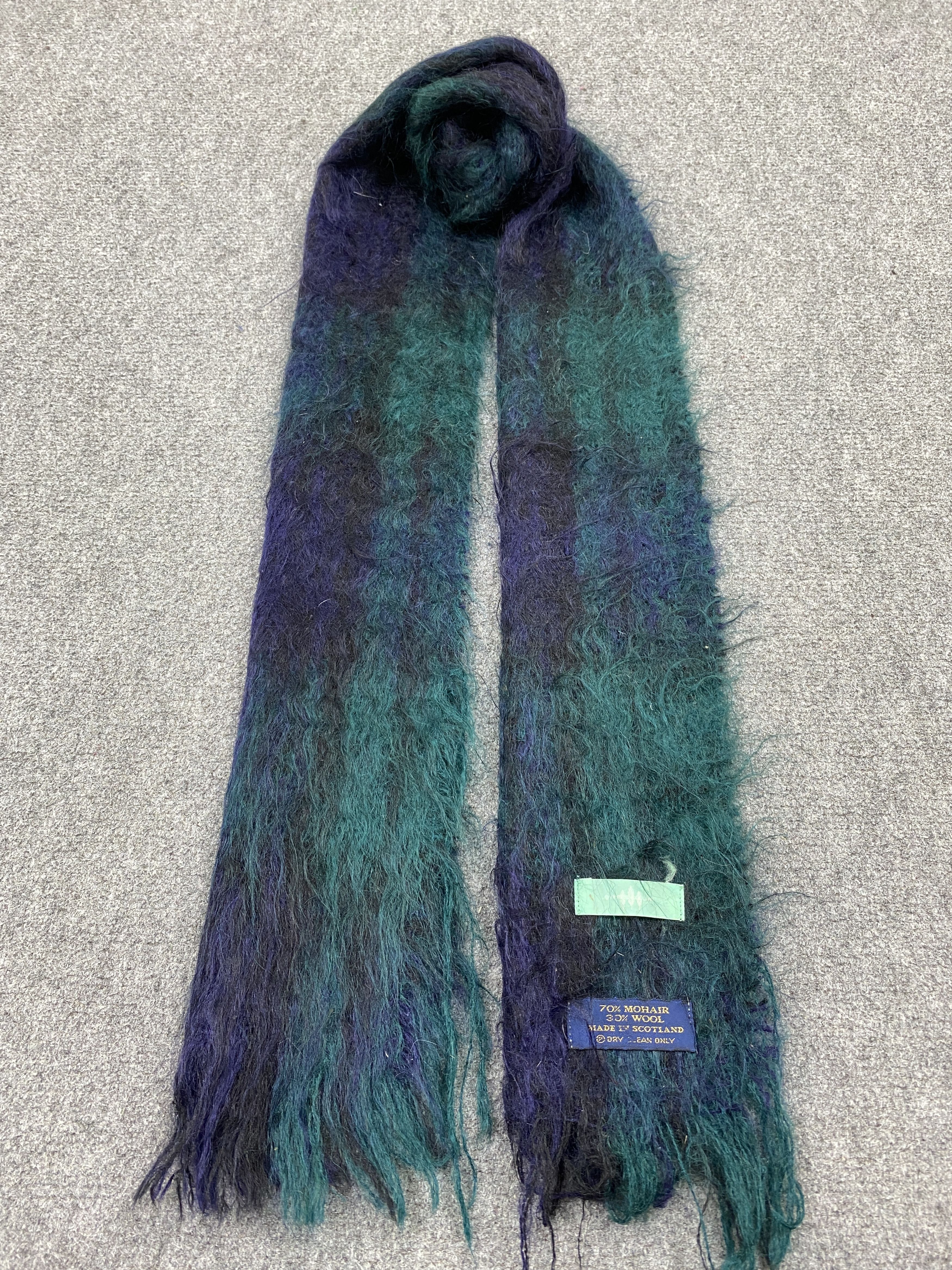 Other Tartan Mohair Scarf Muffler Neckwear SC0107 Size ONE SIZE - 1 Thumbnail