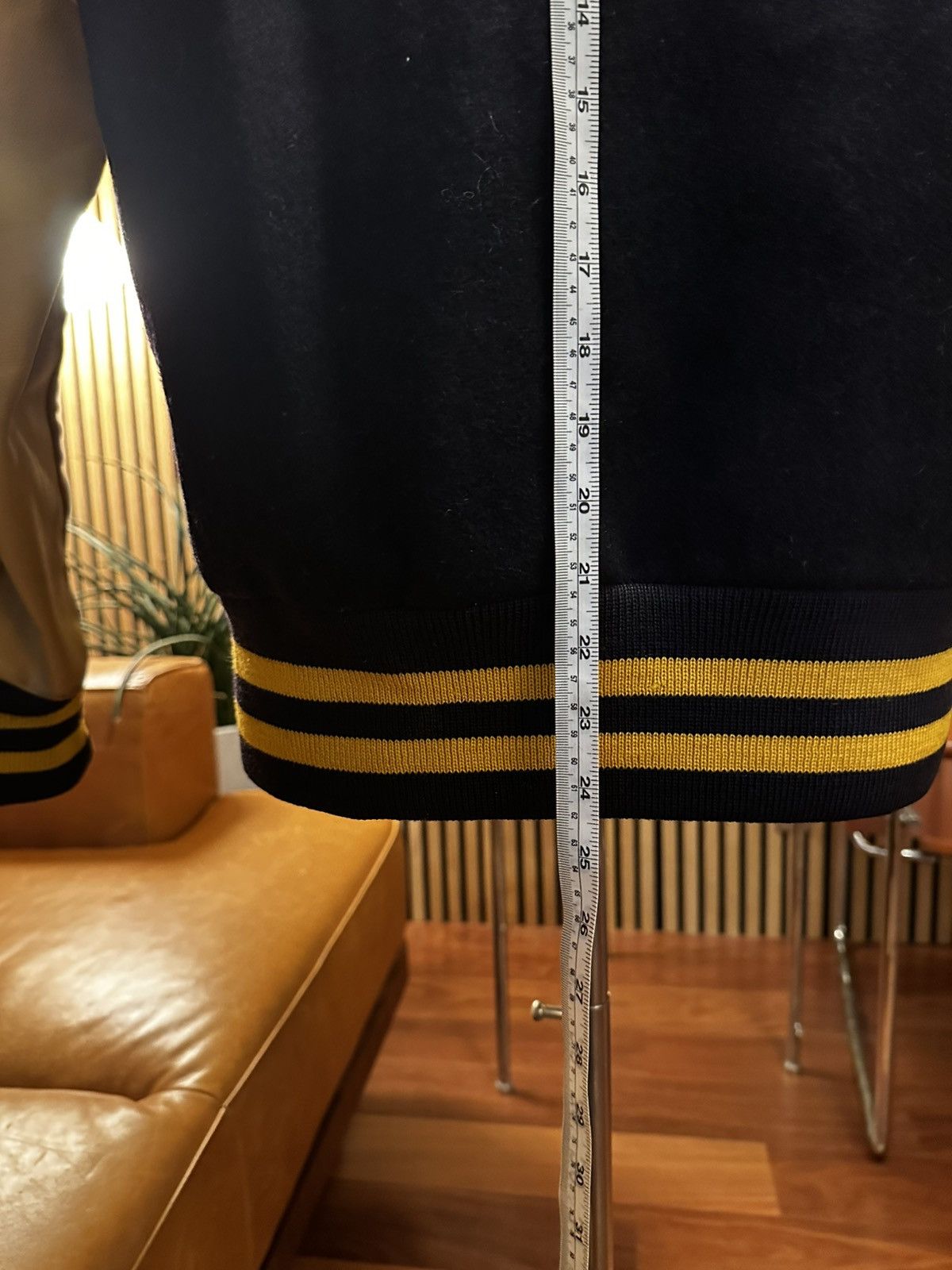 Other Vintage Leather Wool Shawl Varsity Jacket, USA made, sz.40 Size US M / EU 48-50 / 2 - 8 Thumbnail