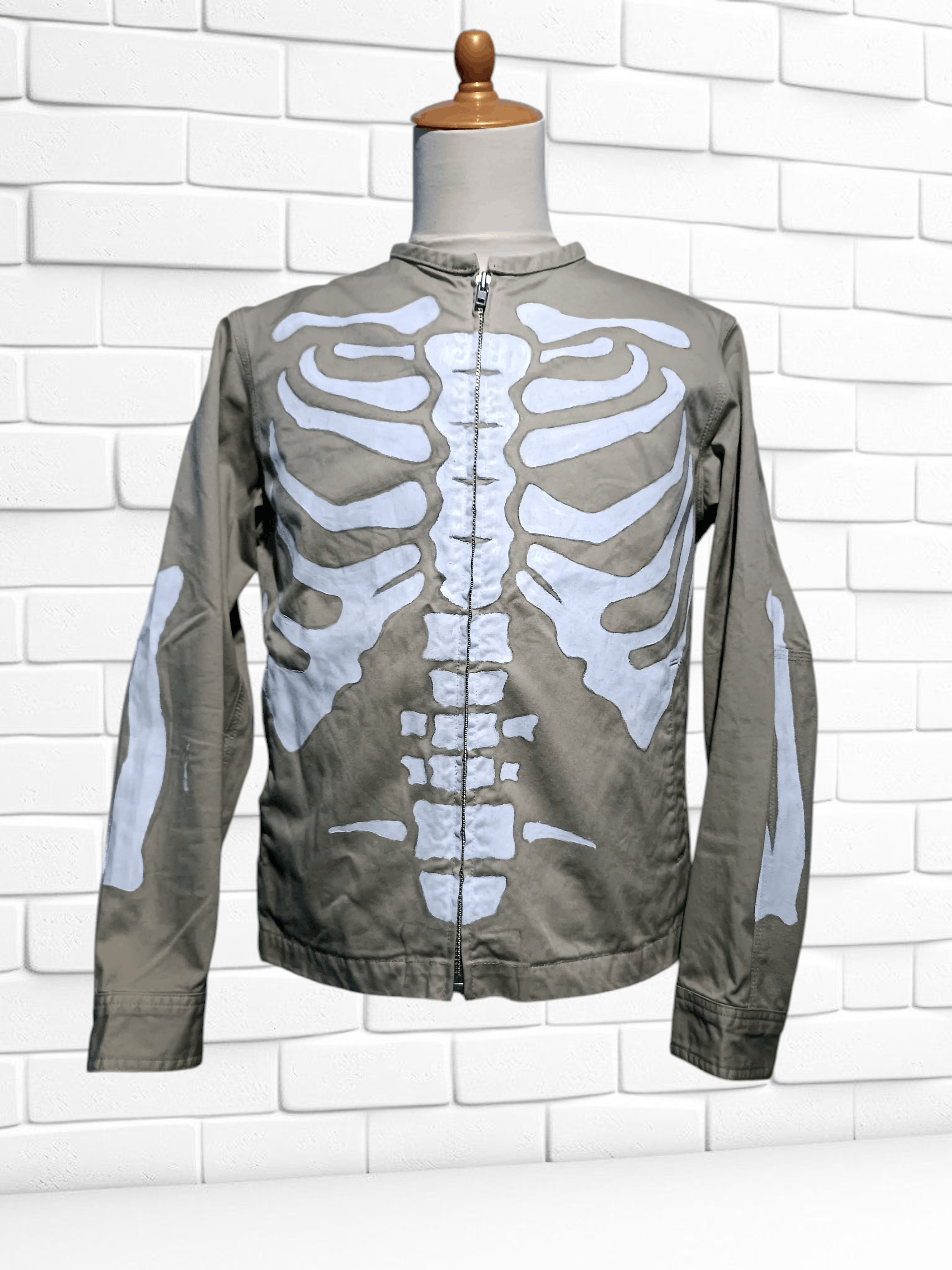 Japanese Brand Japanese Brand Custom Made Paint Unfinished Skeleton Jacket Size US M / EU 48-50 / 2 - 1 Thumbnail