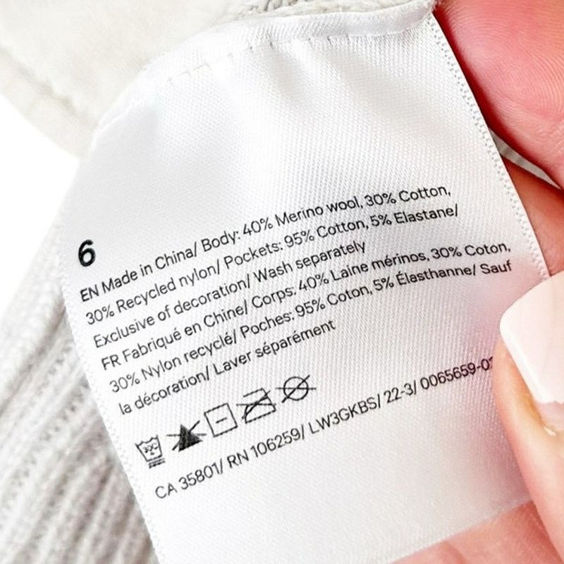 Lululemon Lululemon Cream Merino Wool Ribbed‎ Long Wrap Cardigan Sz 6 Size M / US 6-8 / IT 42-44 - 4 Thumbnail