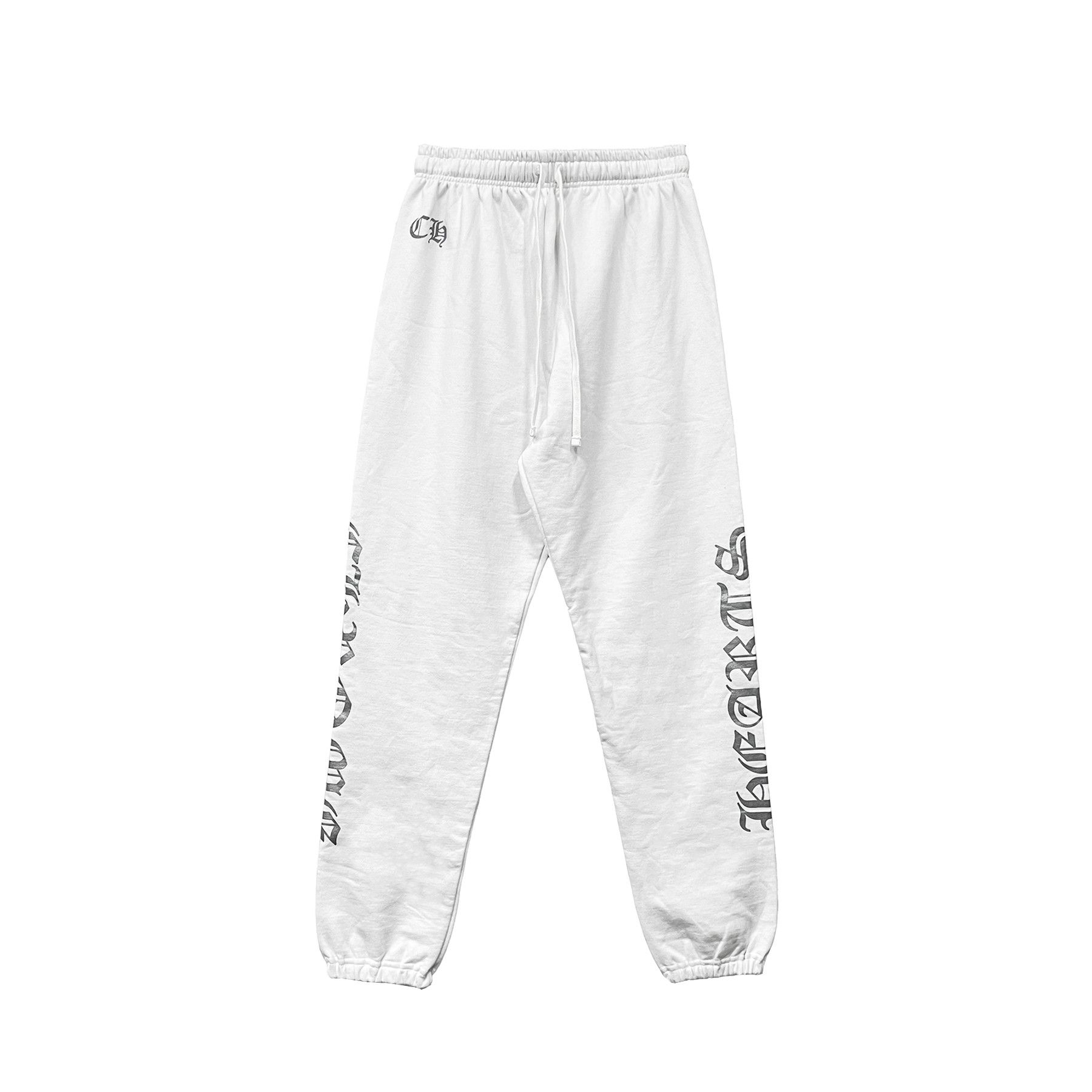 Chrome Hearts Chrome Hearts Silver Script White Sweatpants Size US 32 / EU 48 - 1 Thumbnail