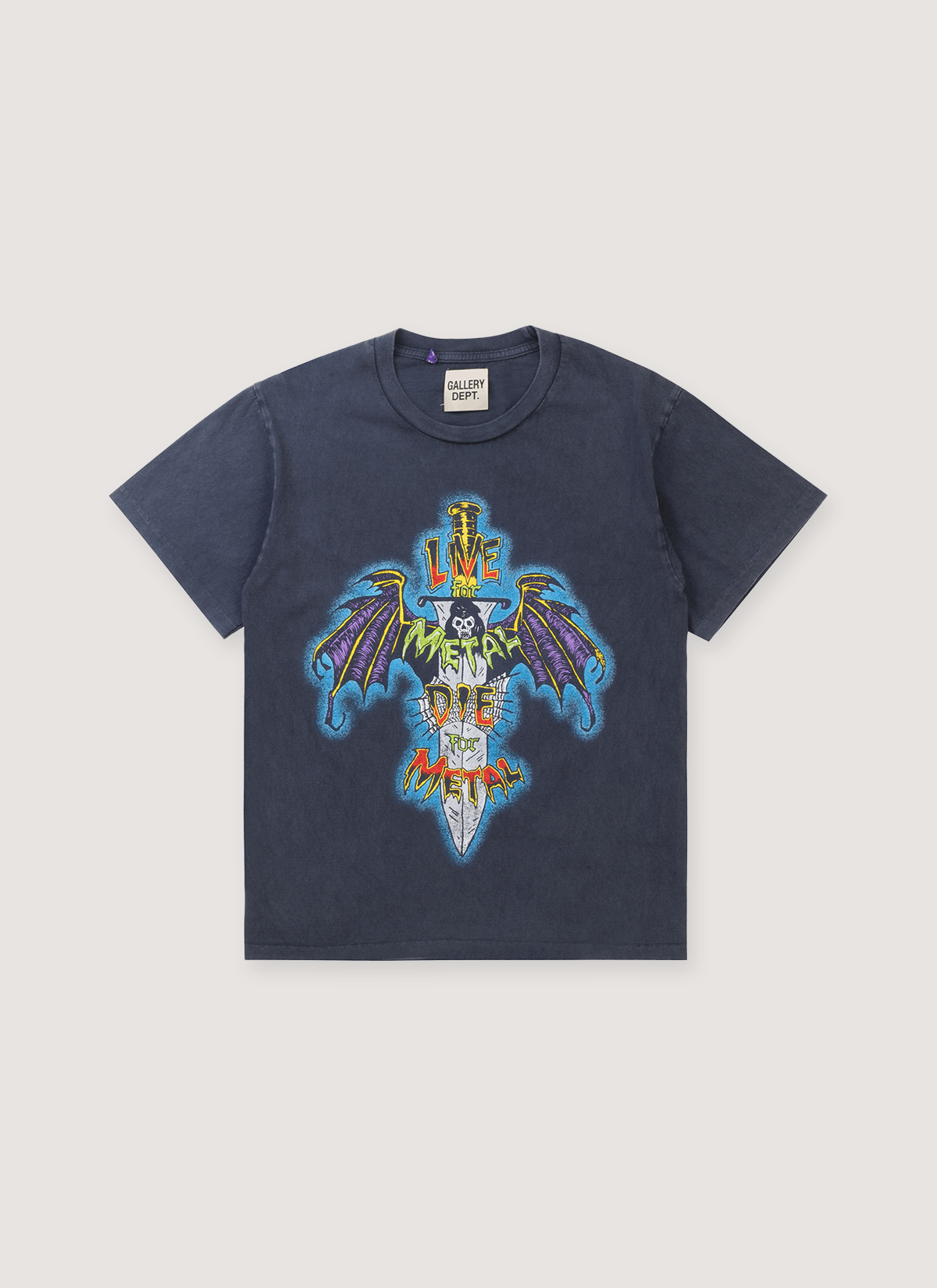 Gallery Dept. Die for Metal Tee Graphite Size US XL / EU 56 / 4 - 1 Thumbnail