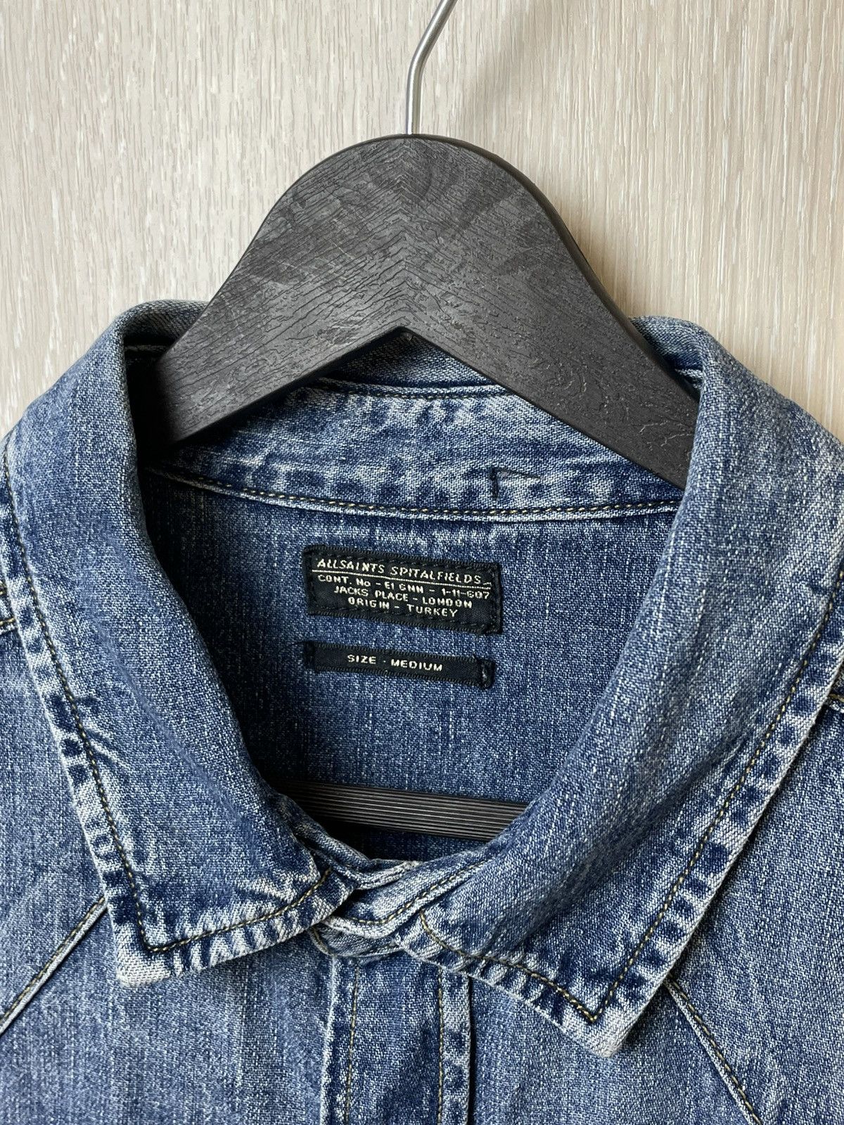 Allsaints × Vintage Allsaints Denim Shirt Western Style Size US M / EU 48-50 / 2 - 6 Thumbnail